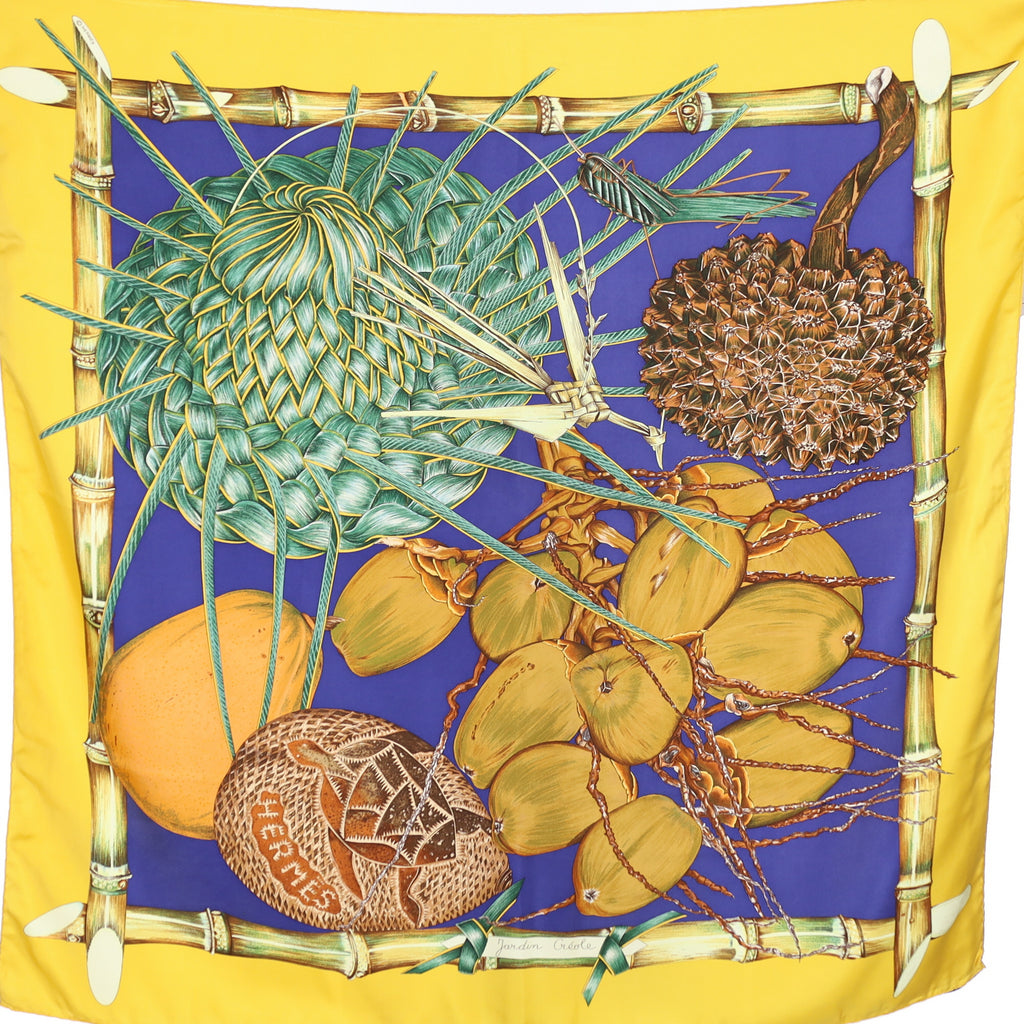 Hermès Jardin Créole Silk Scarf