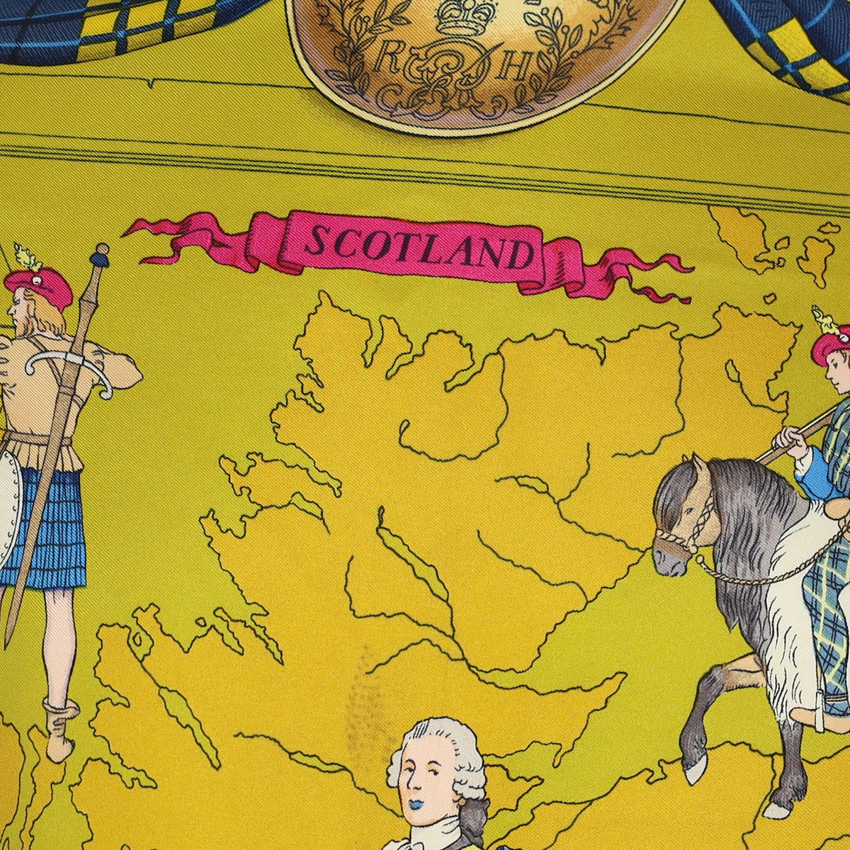 Hermès Scotland Silk Scarf Quite Rare