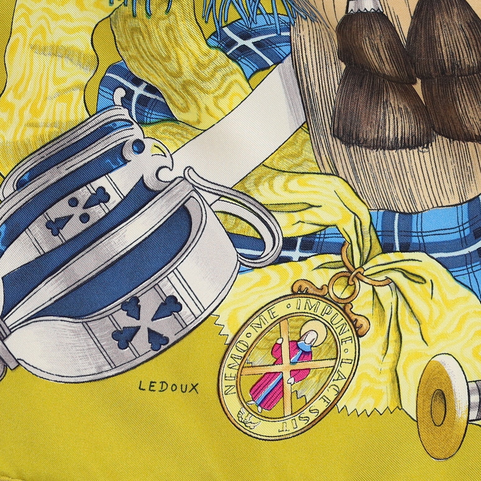 Hermès Scotland Silk Scarf Quite Rare