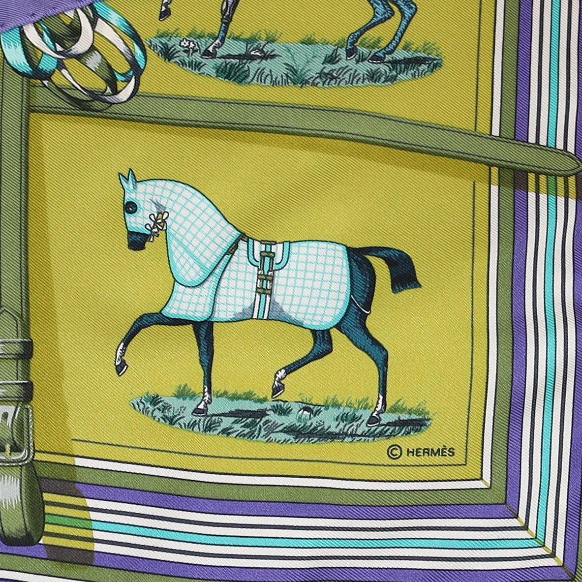 Hermès 42 Couvertures et Tenues de Jour Silk Scarf