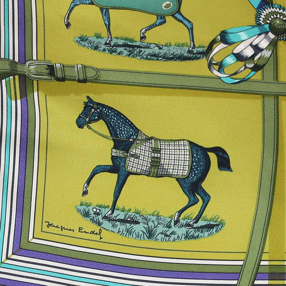 Hermès 42 Couvertures et Tenues de Jour Silk Scarf