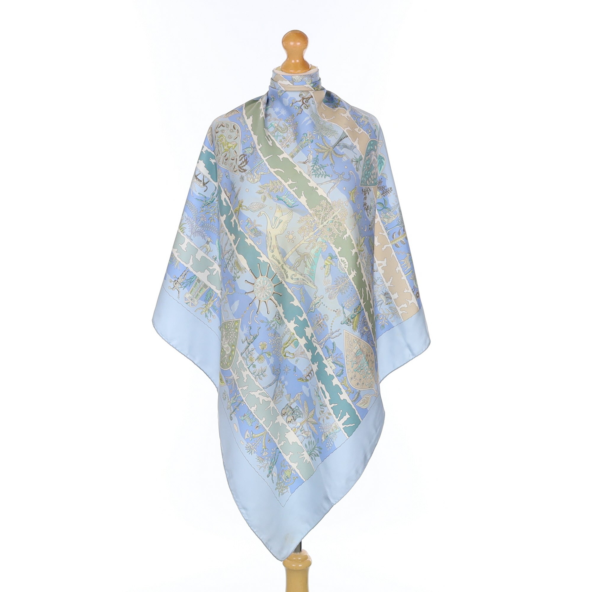 Hermès Rives Fertiles Silk Scarf