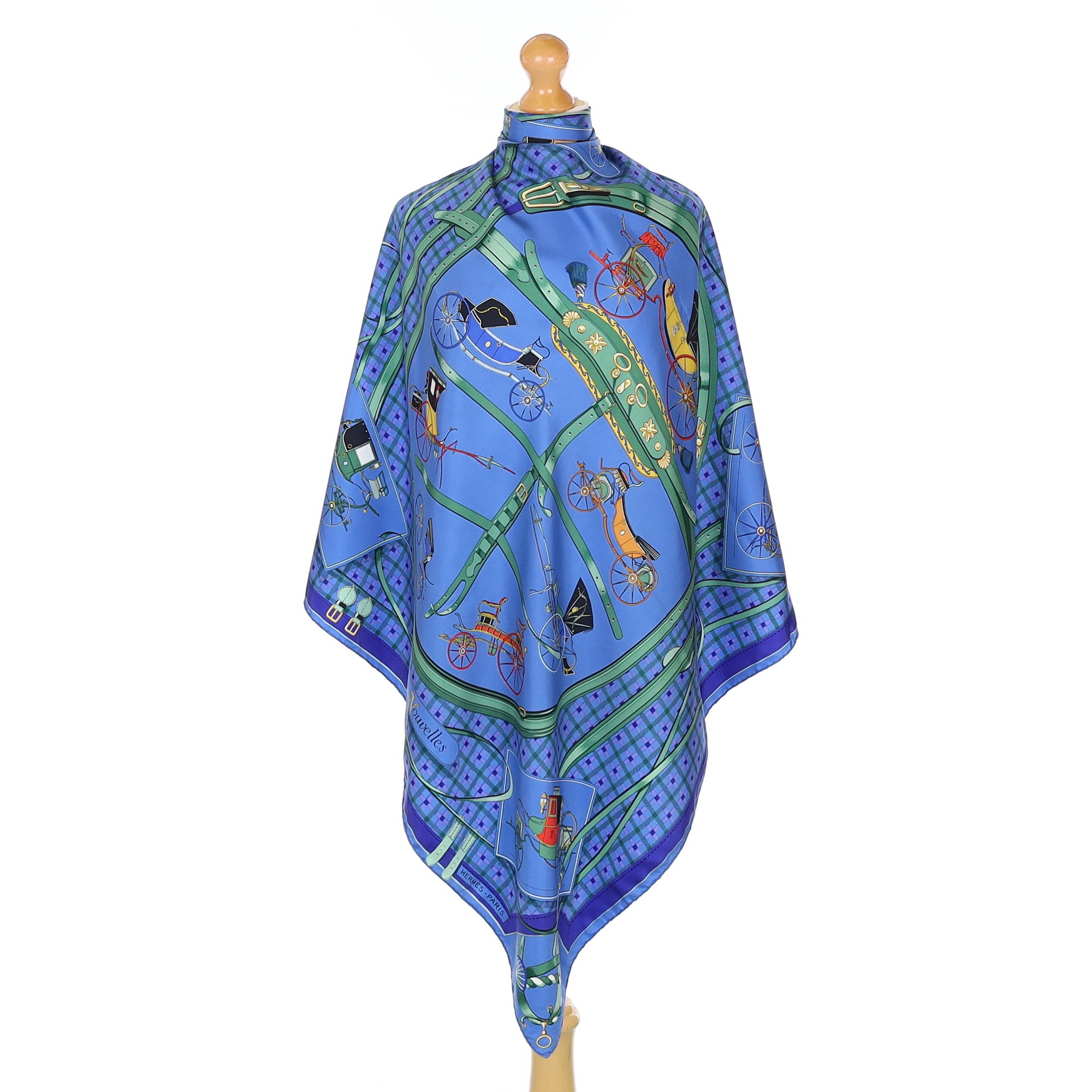 Hermès Les Voitures Nouvelles Silk Scarf Quite Rare