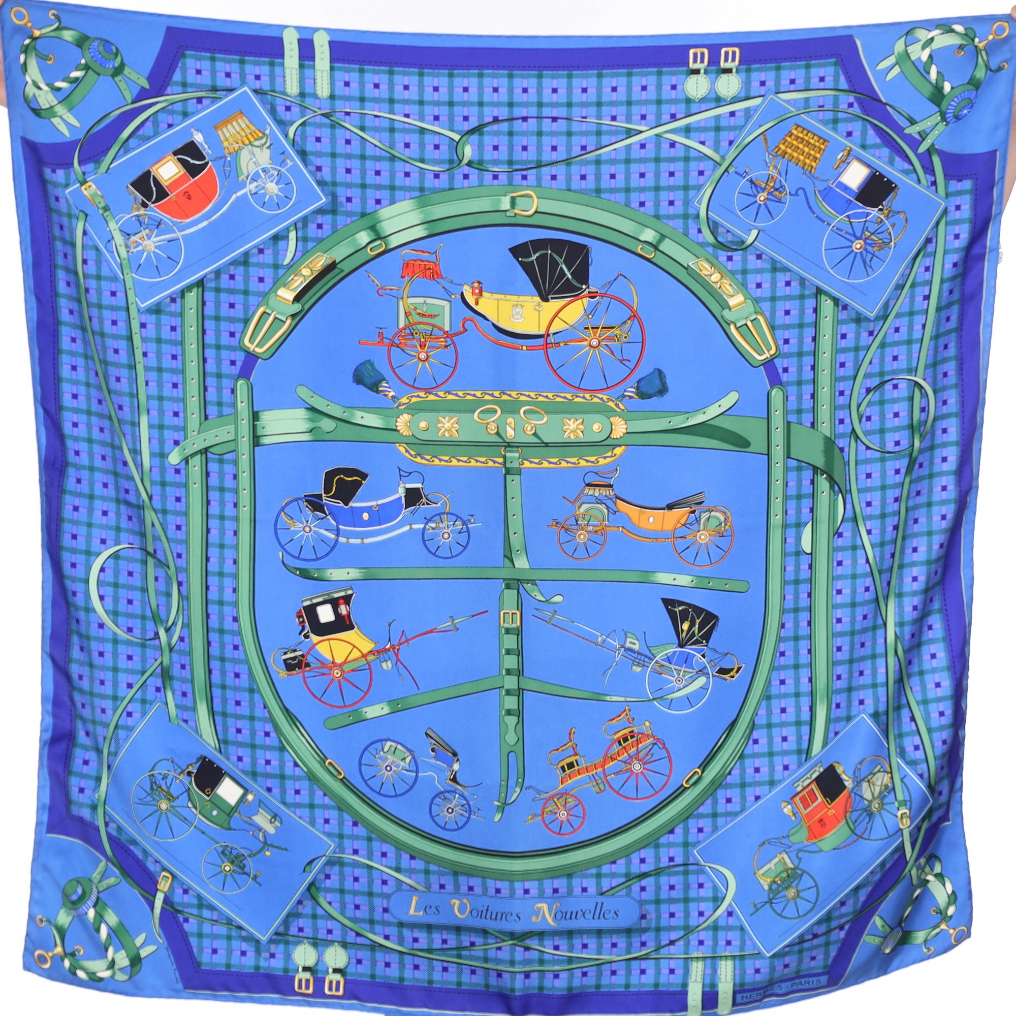 Hermès Les Voitures Nouvelles Silk Scarf Quite Rare