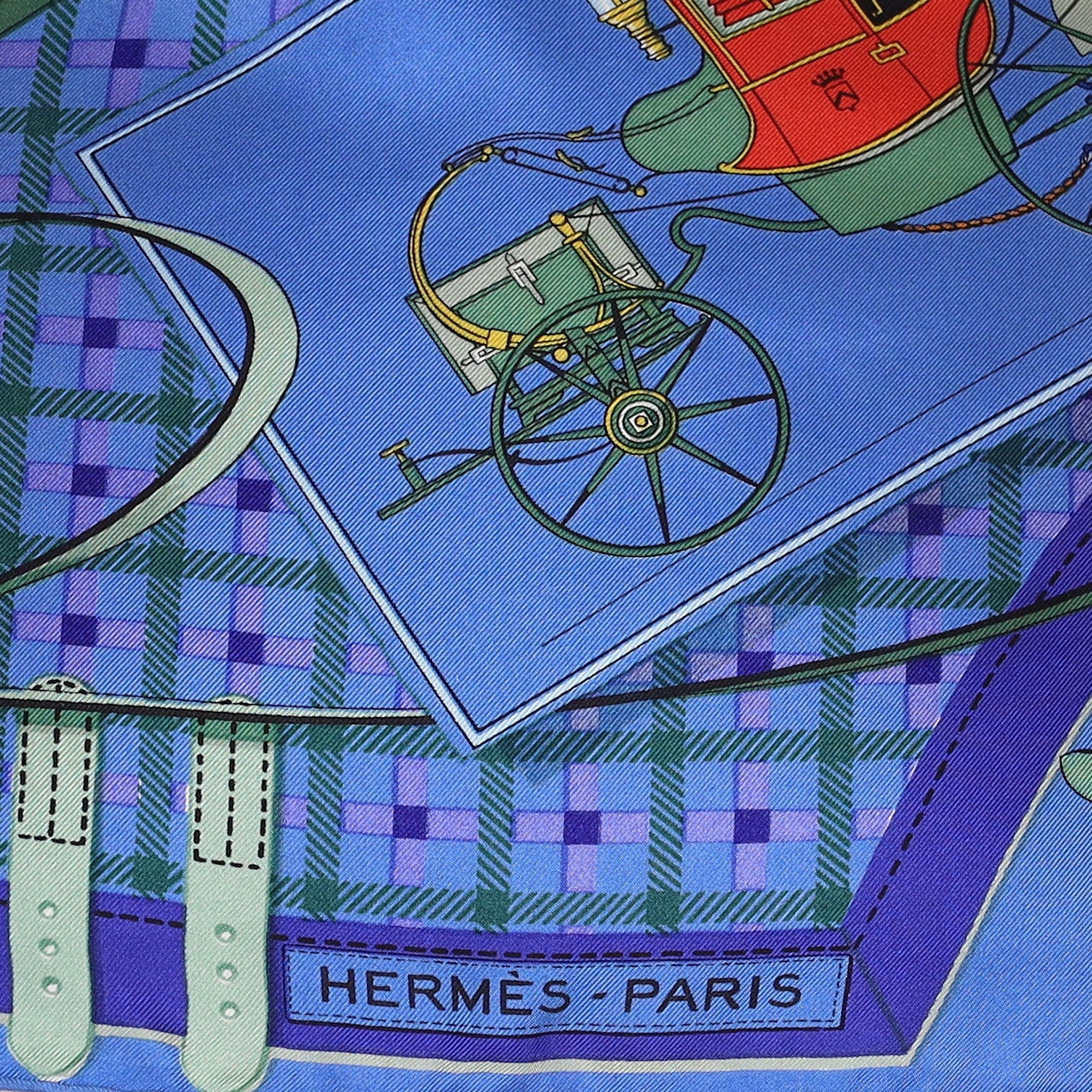 Hermès Les Voitures Nouvelles Silk Scarf Quite Rare