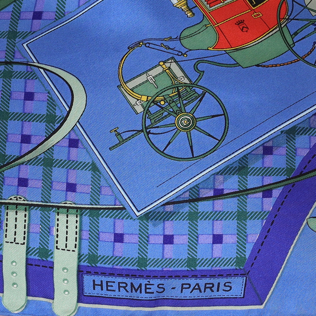 Hermès Les Voitures Nouvelles Silk Scarf Quite Rare
