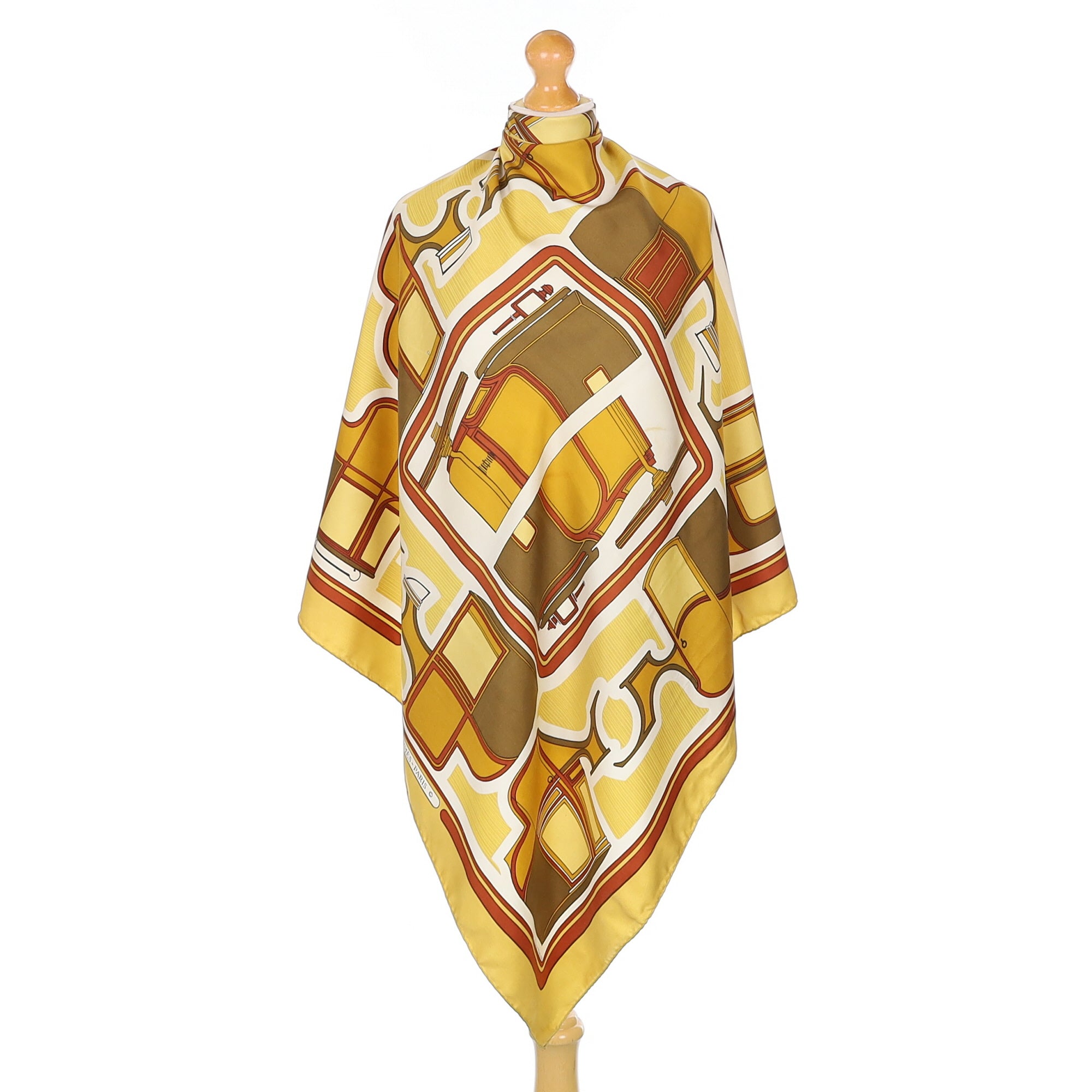 Hermès Les Coupés Vintage Silk Scarf