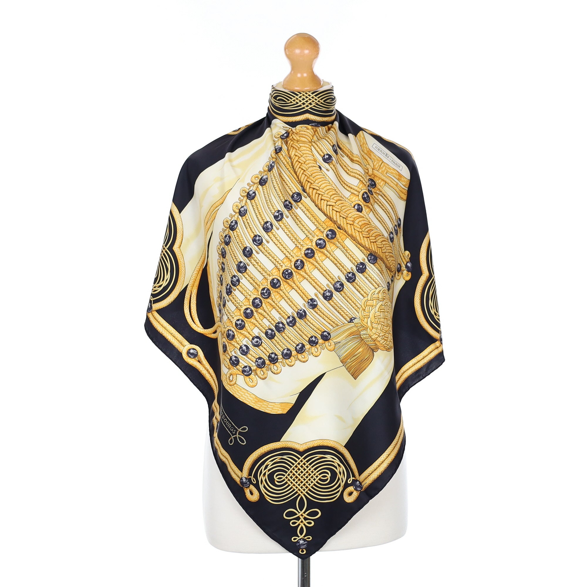 Hermès 70 Brandebourgs Silk Scarf