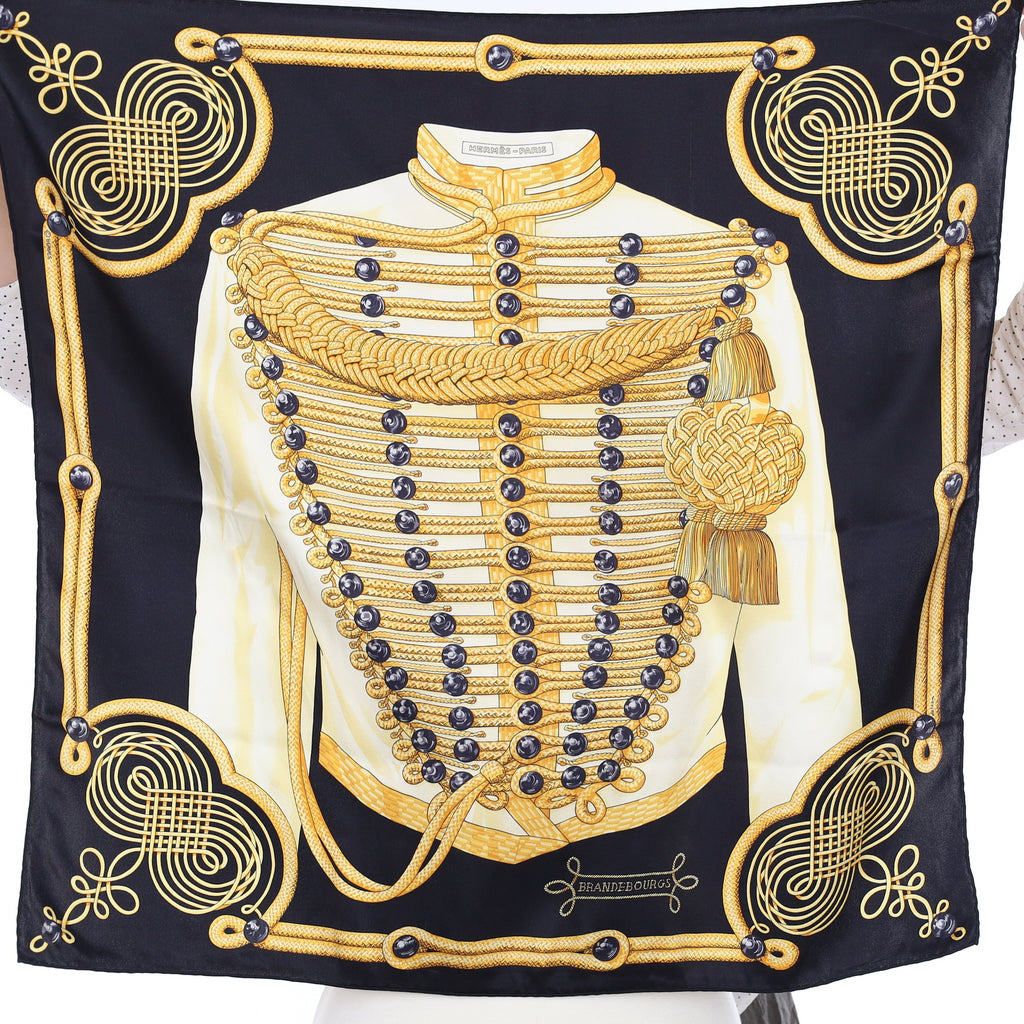 Hermès 70 Brandebourgs Silk Scarf
