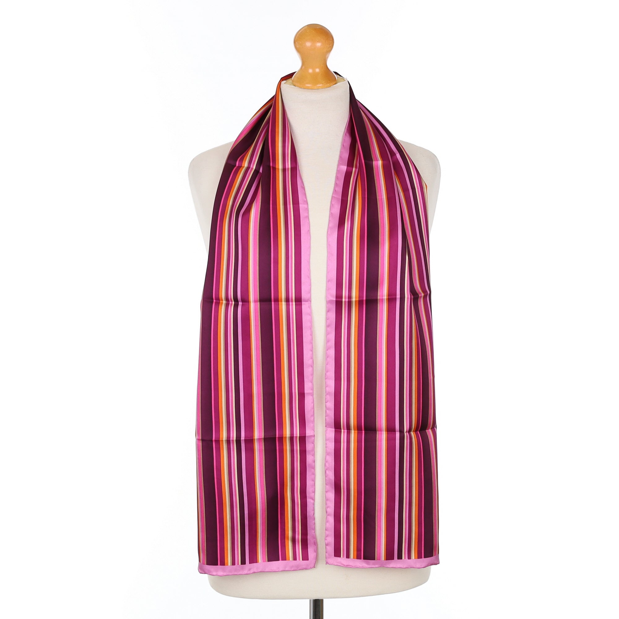 Brand New Jammers Leufgen Striped Silk Scarf