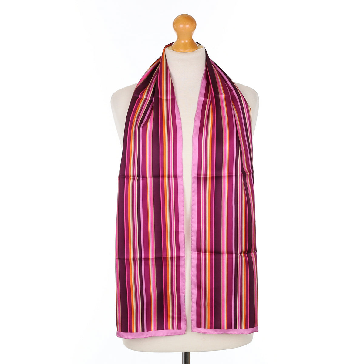 Brand New Jammers Leufgen Striped Silk Scarf