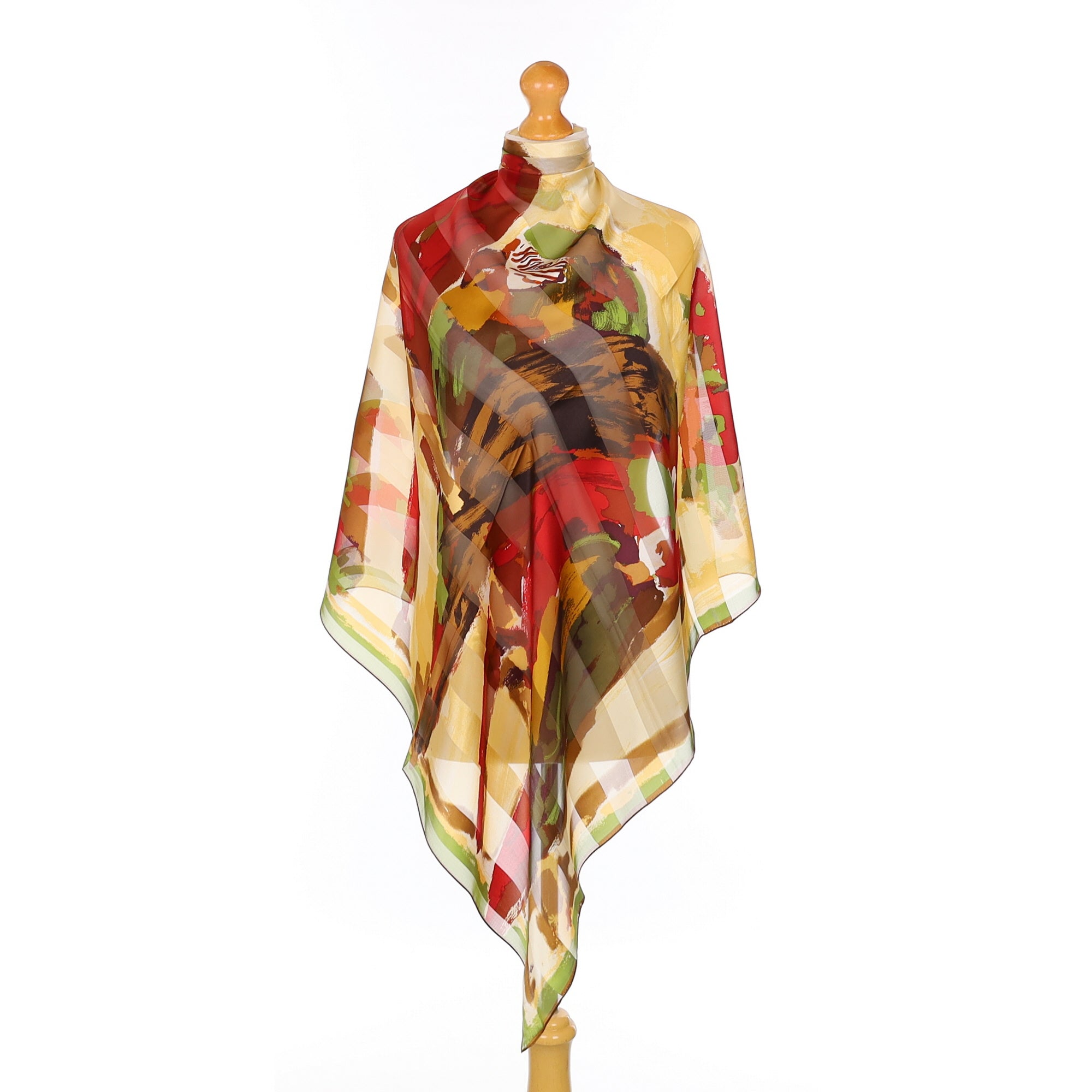 Brand New Jammers Leufgen Abstract Silk Scarf