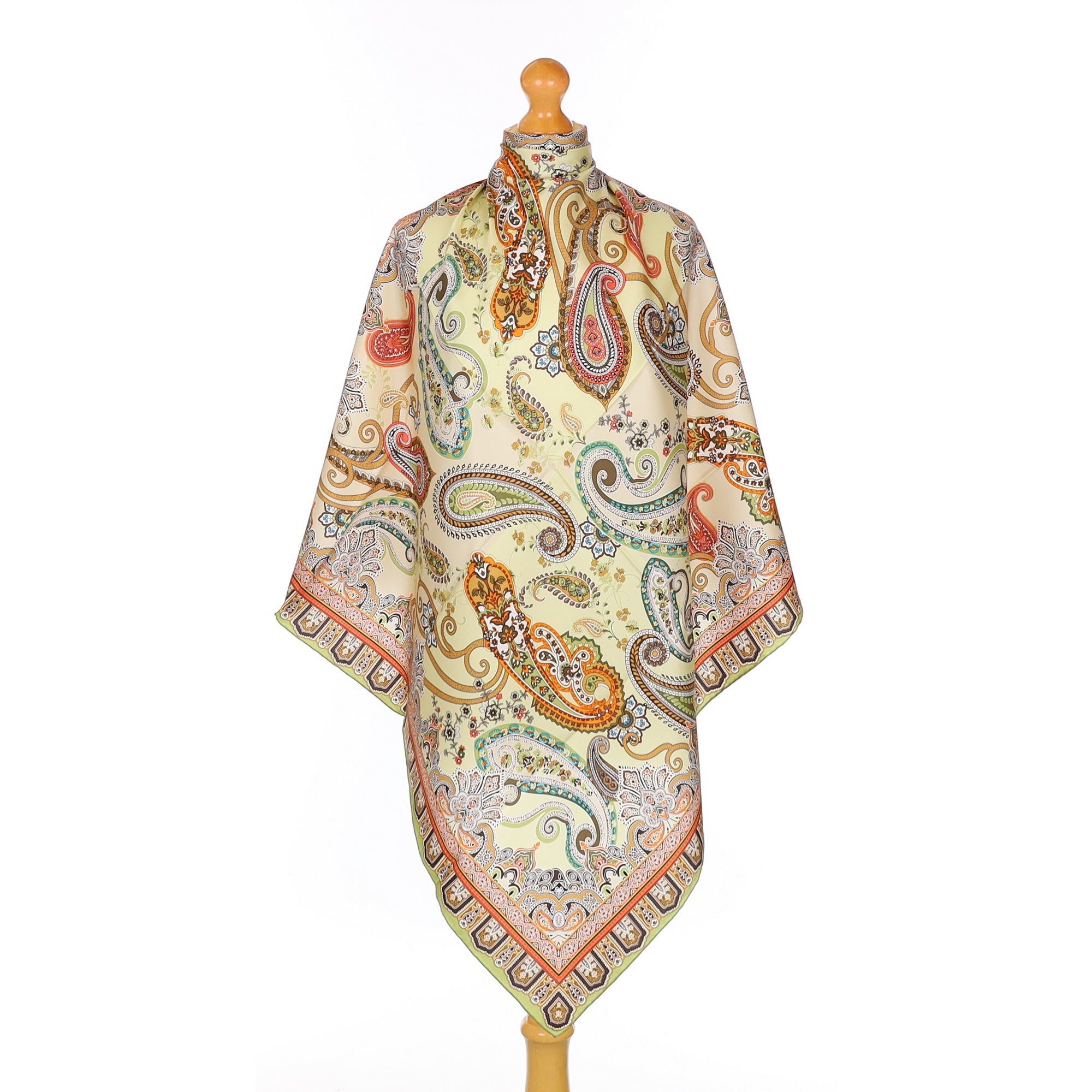 Brand New J L by Fraas Paisley design Silk Scarf