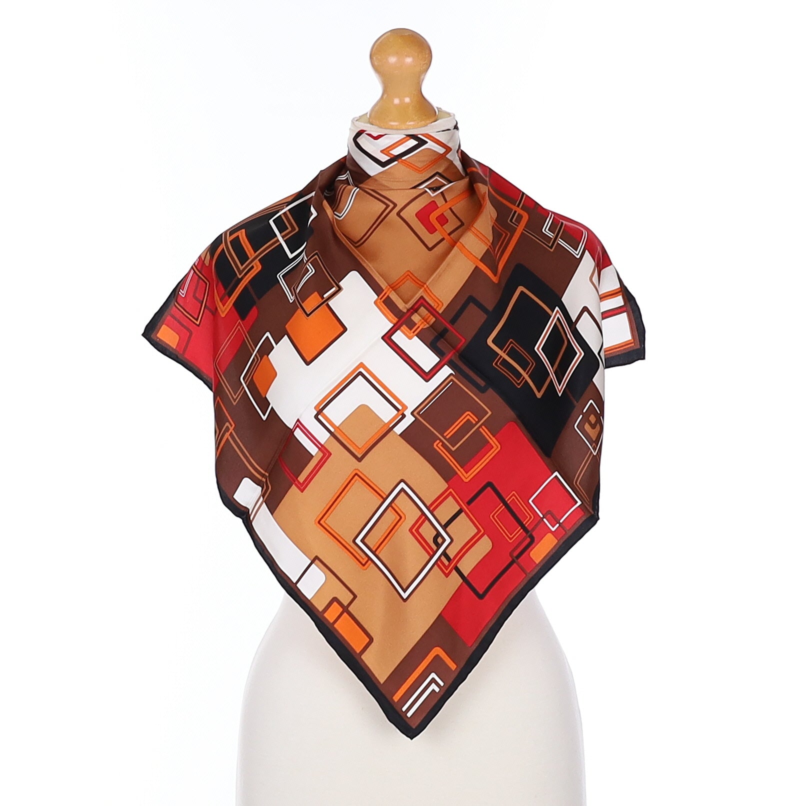 Brand New Colourful Square design Silk Scarf
