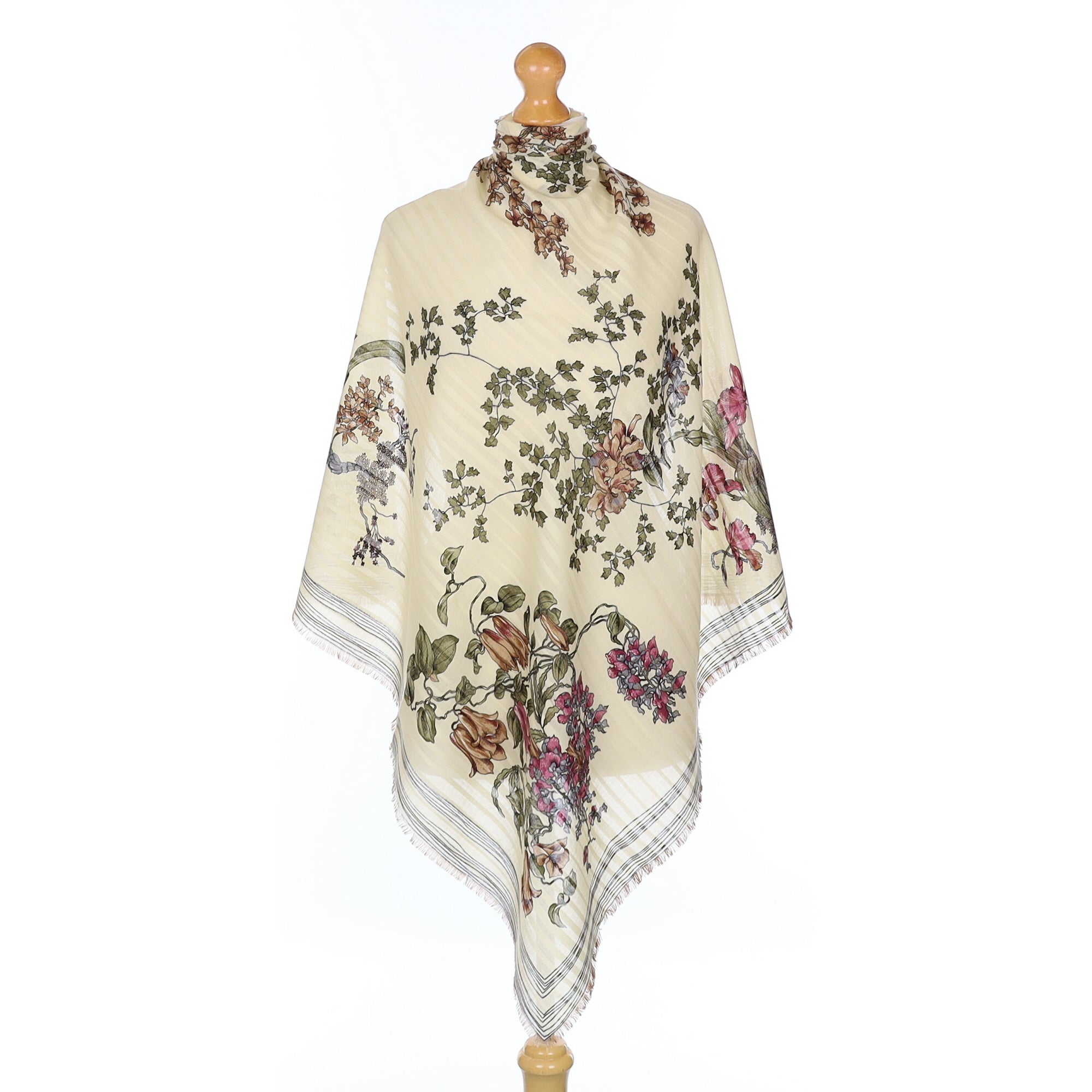 Brand New Floral Vintage Woollen Scarf