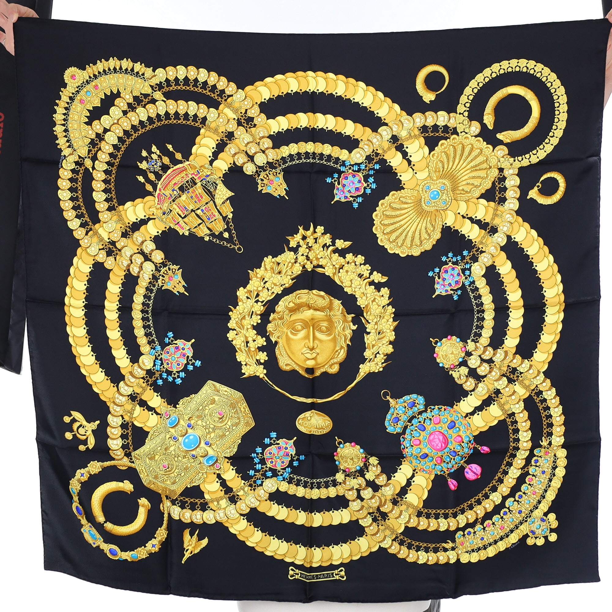 Brand New Boxed Hermès Kosmima Silk Scarf