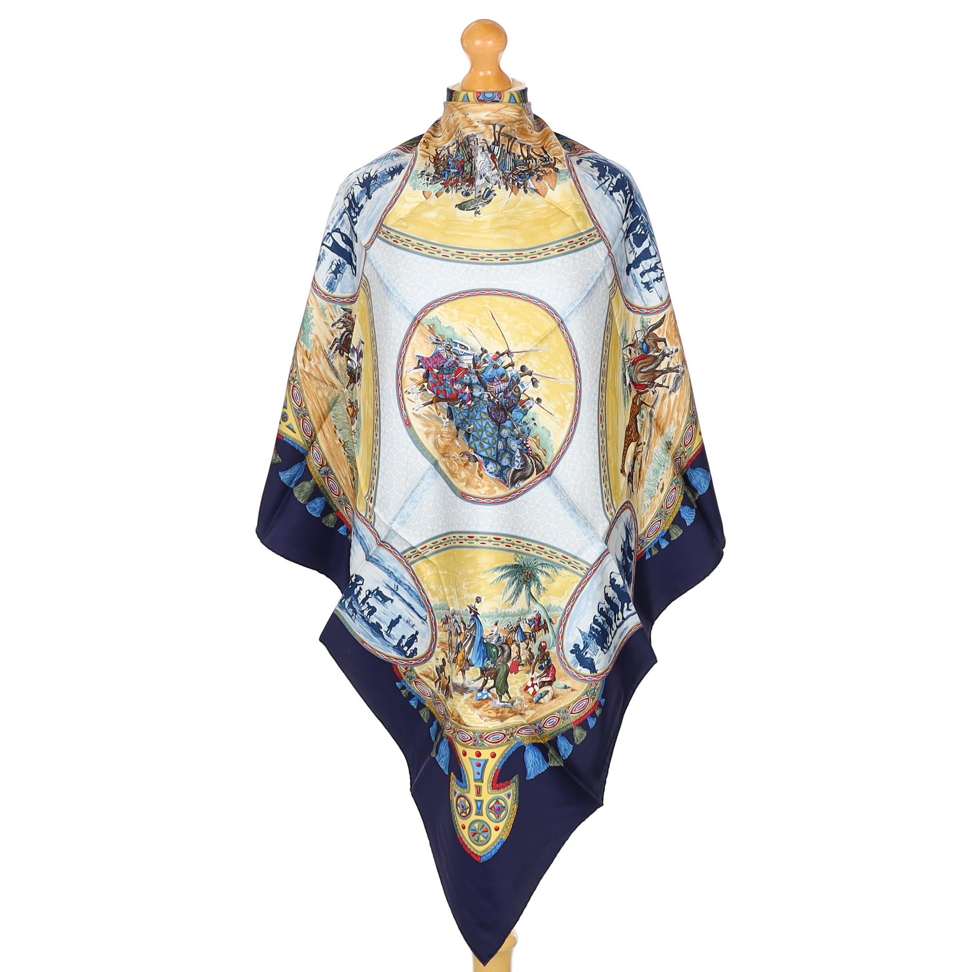 Brand New Boxed Hermès Cavaliers Peuls Silk Scarf