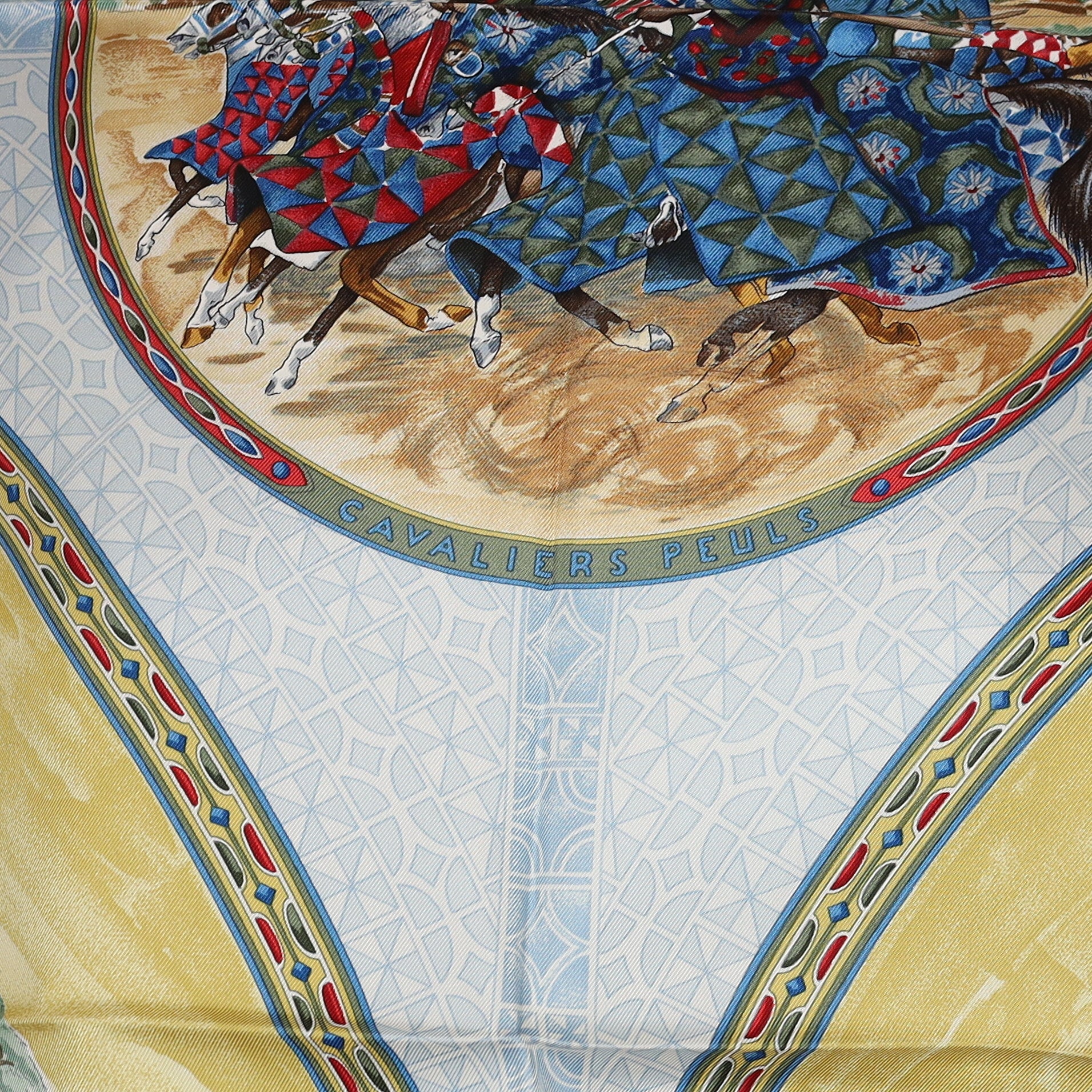 Brand New Boxed Hermès Cavaliers Peuls Silk Scarf
