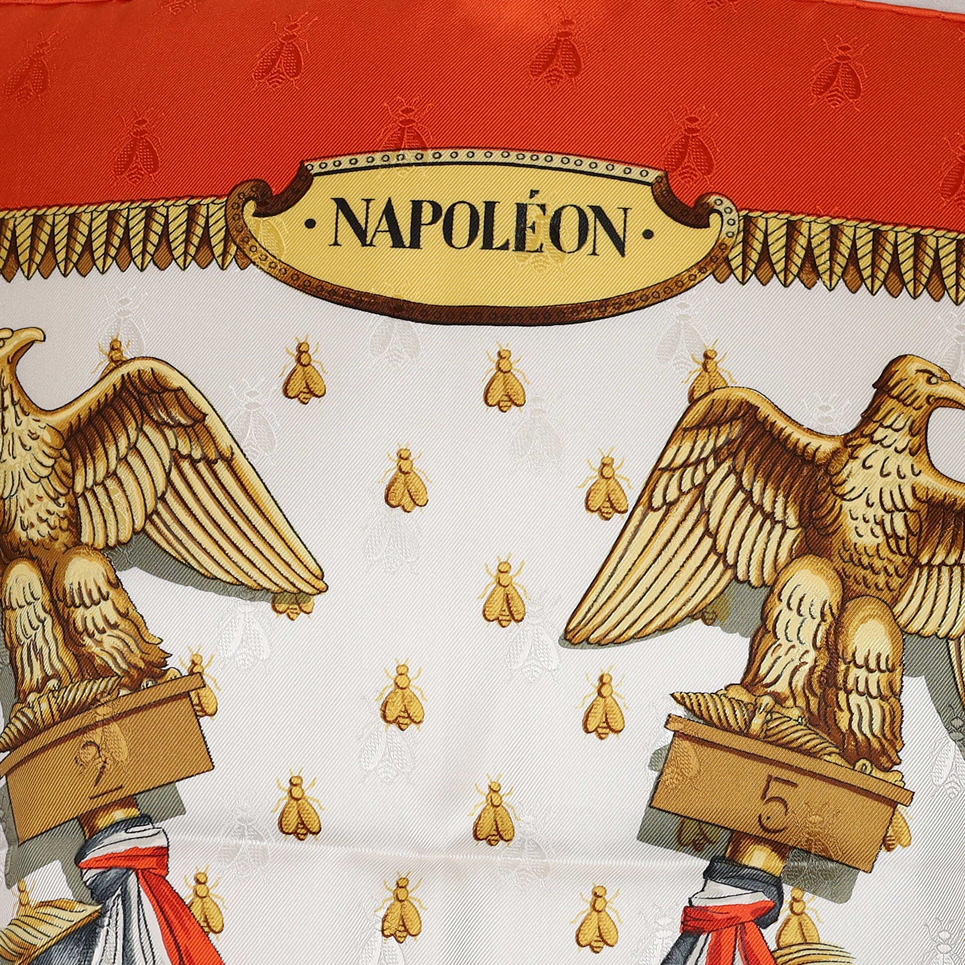Brand New Boxed Hermès Napolèon Silk Scarf