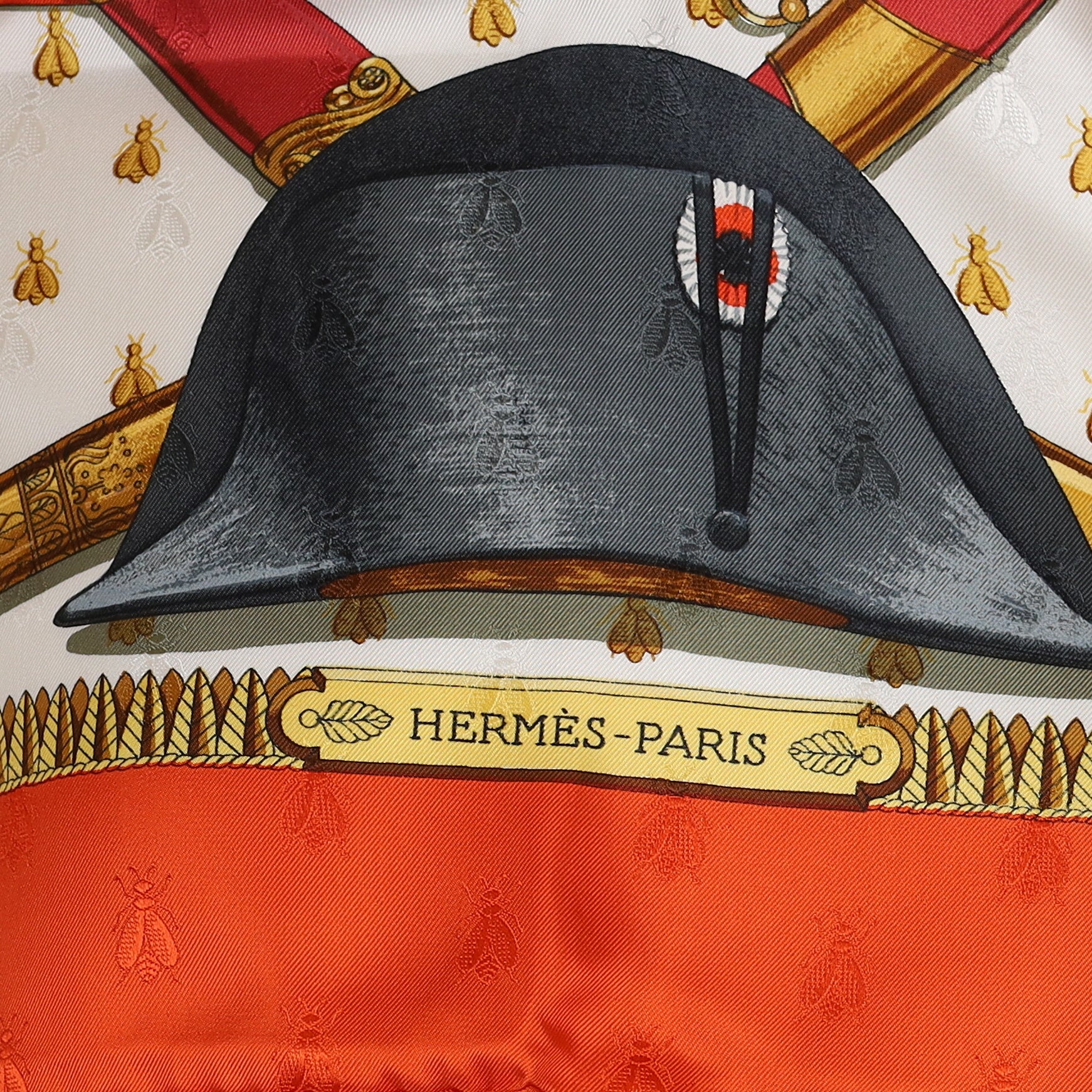 Brand New Boxed Hermès Napolèon Silk Scarf