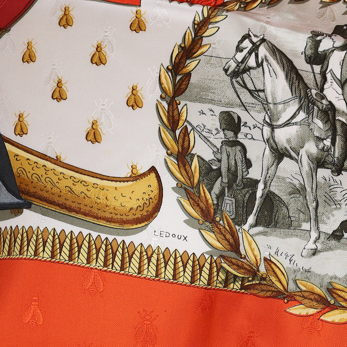 Brand New Boxed Hermès Napolèon Silk Scarf