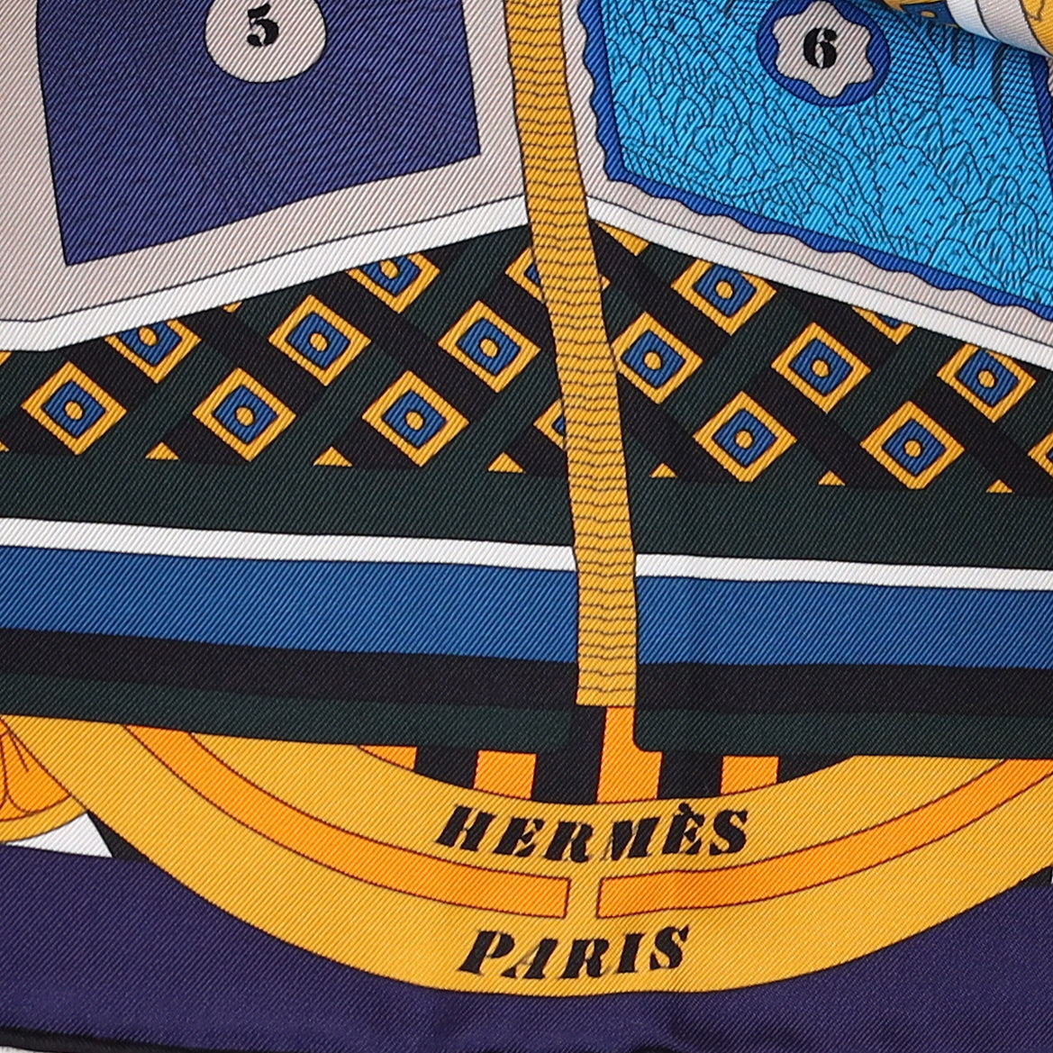 Brand New Boxed Hermès Le Tour du Monde en 63 Cases Silk Scarf Rare