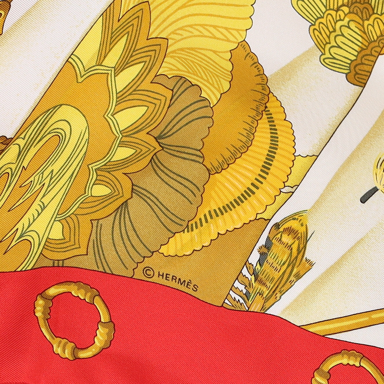 Pristine Hermès Soleil de Soie Silk Scarf