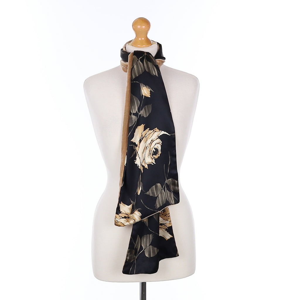 LK Bennett Floral Double Layered Silk Scarf