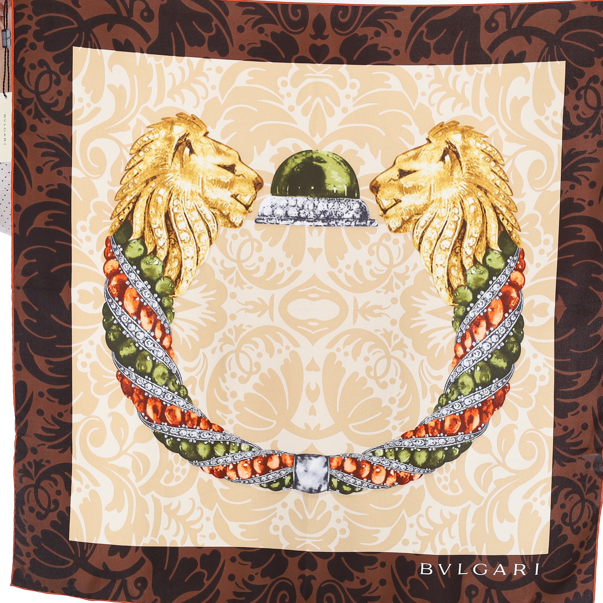 Brand New Bvlgari Silk Scarf
