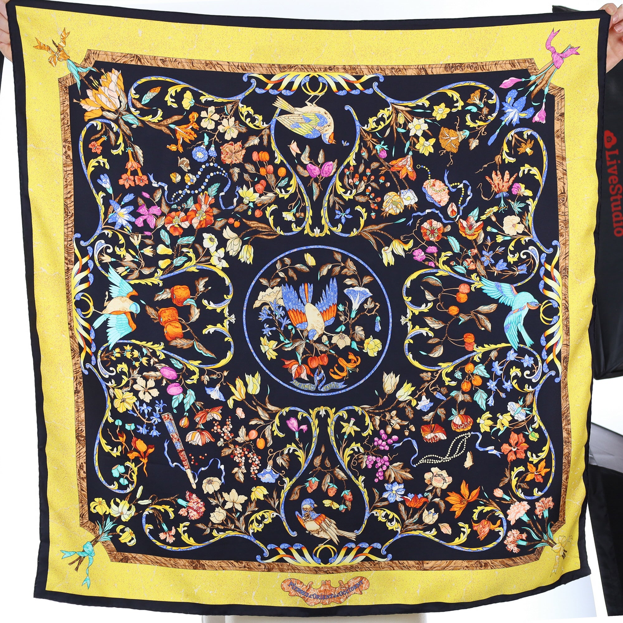Hermès Pierres d'Orient et d'Occident Silk Scarf