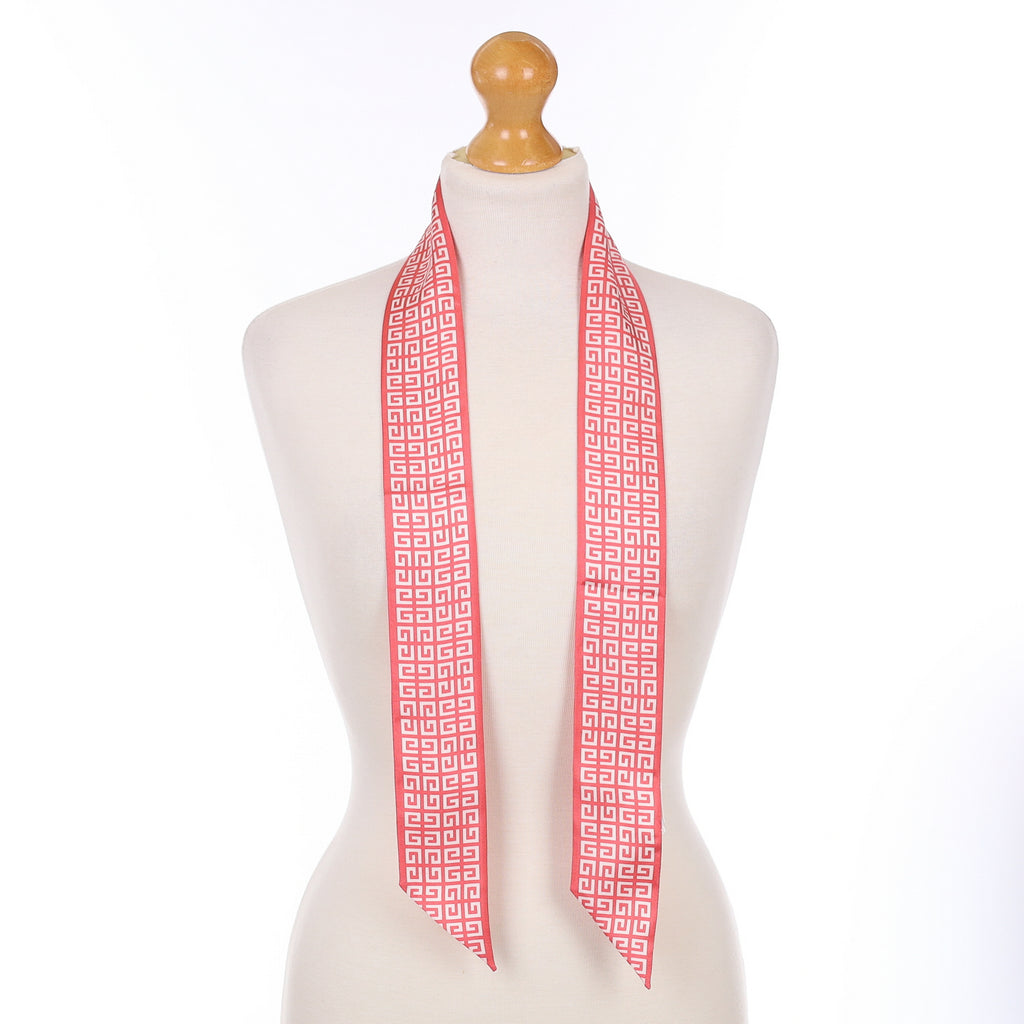 Brand New Givenchy Bandeau Pink Silk Scarf