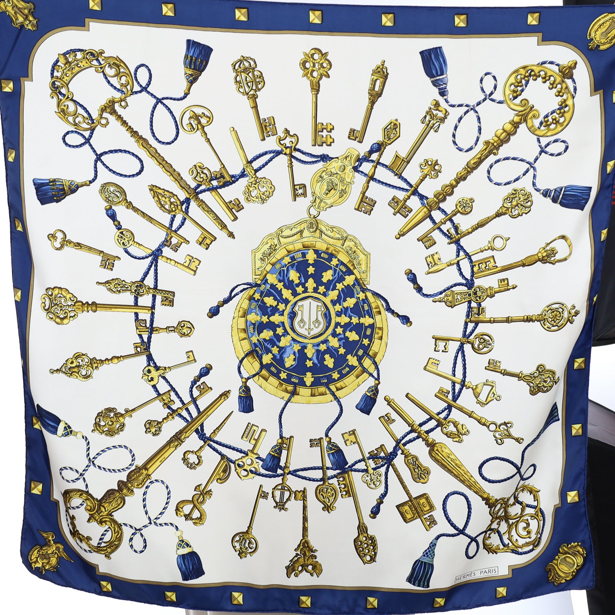 Hermès Les Clefs Silk Scarf