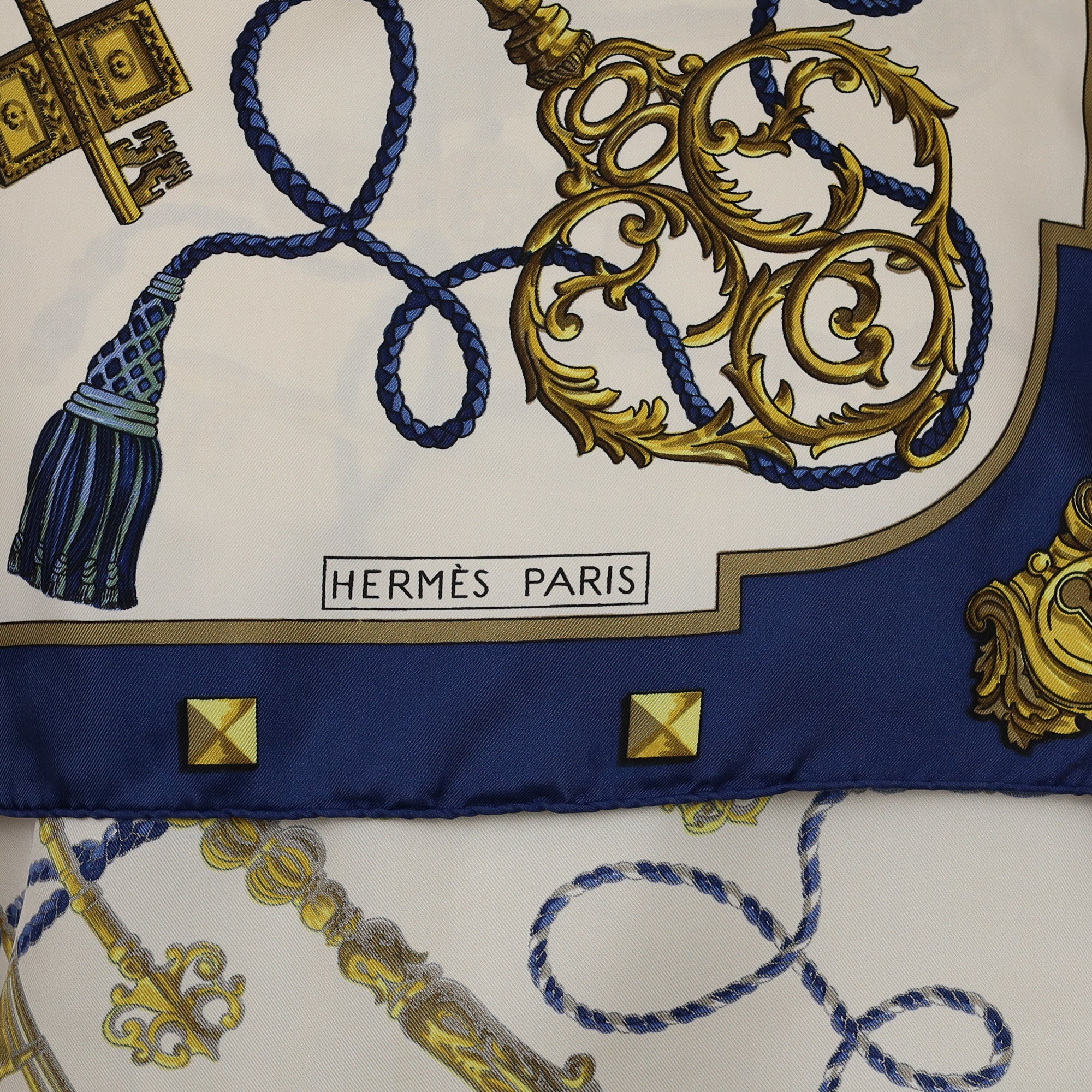 Hermès Les Clefs Silk Scarf