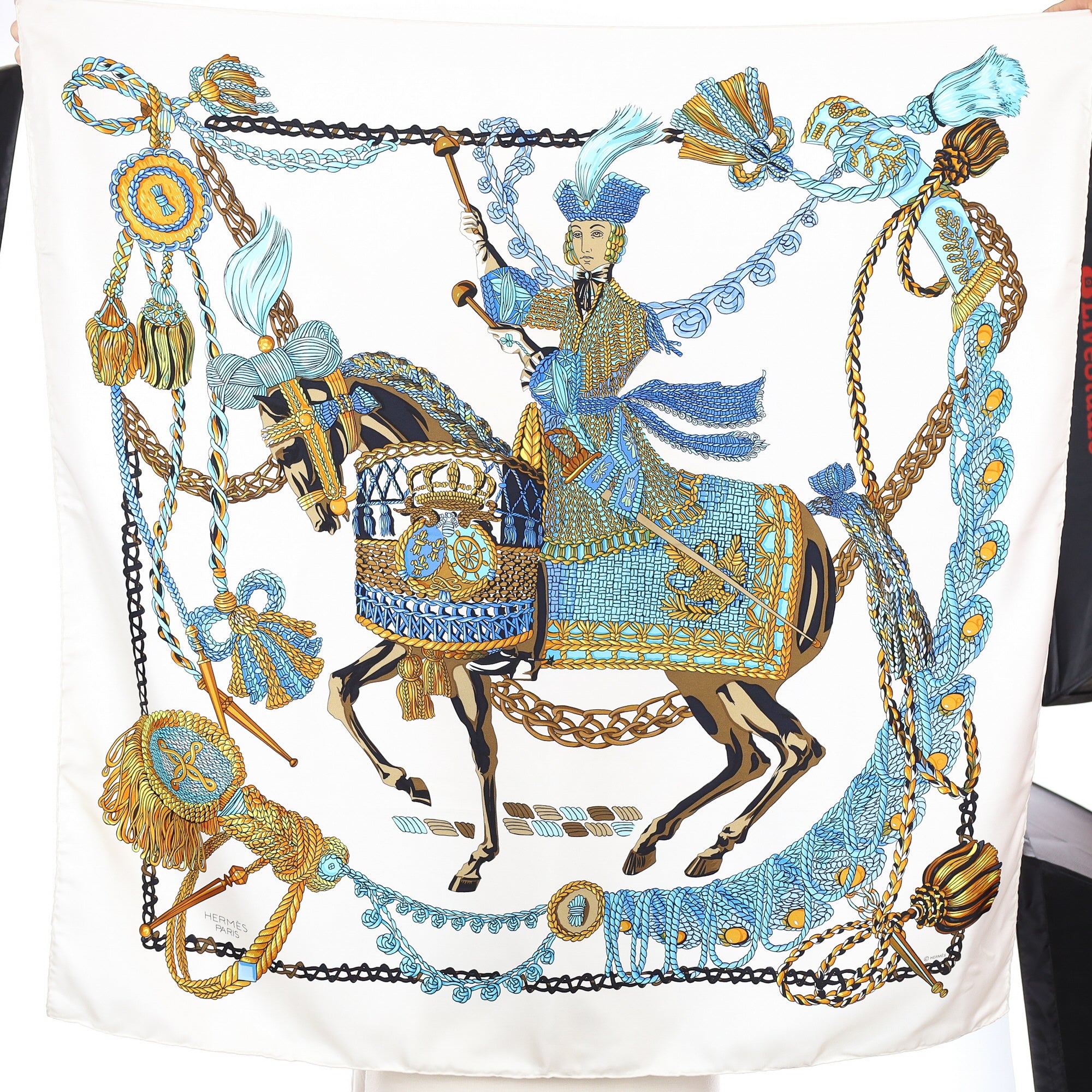 Hermès Le Timbalier Silk Scarf Quite Rare