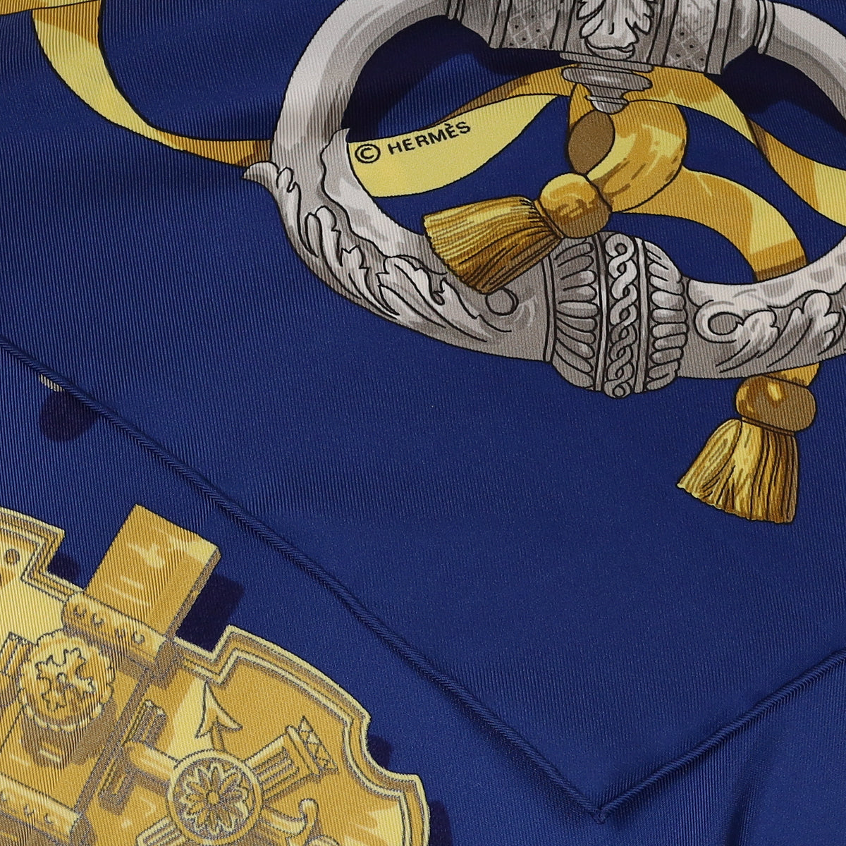 Brand New Boxed Hermès Ferronnerie Silk Scarf