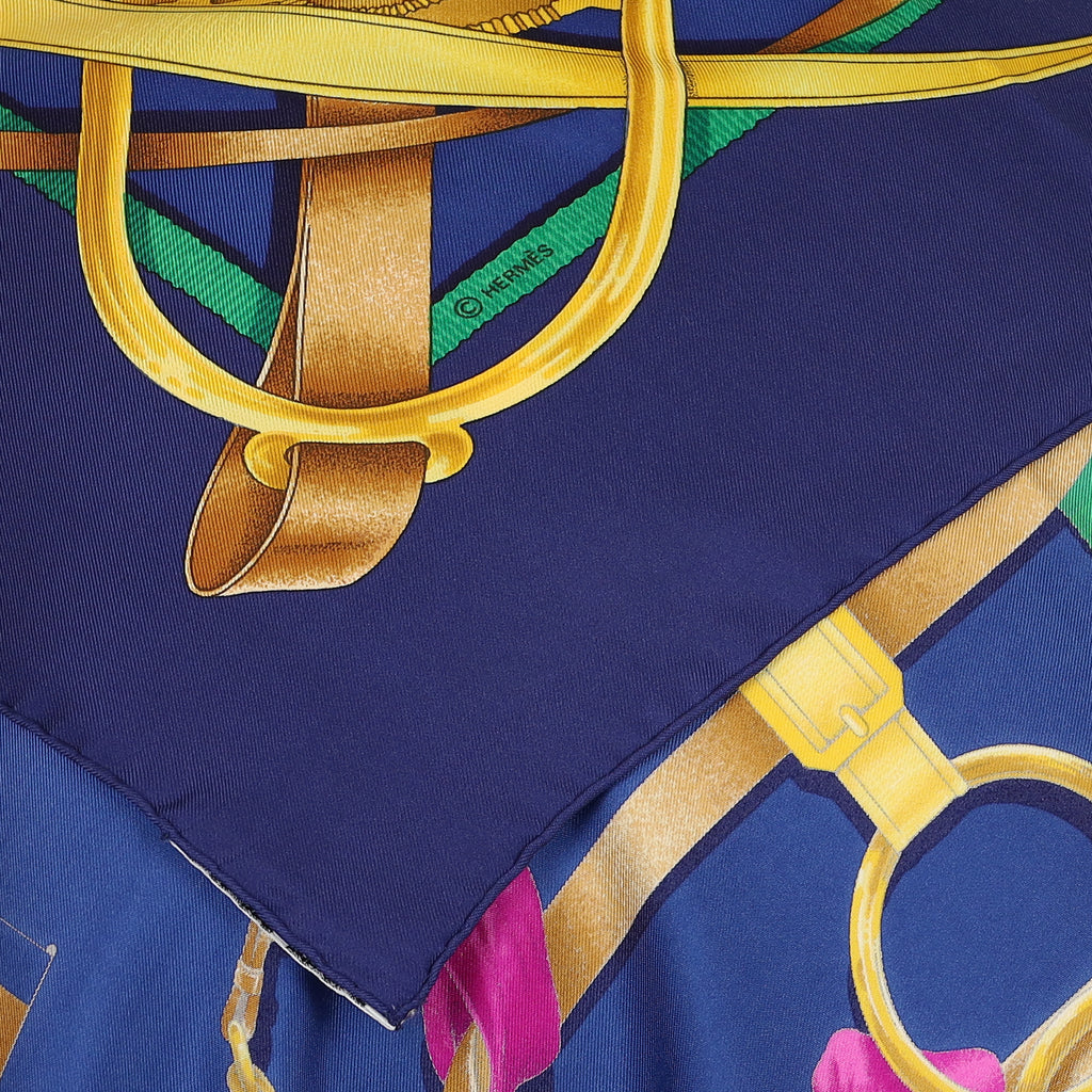 Brand New Boxed Hermès Grand Manège Silk Scarf