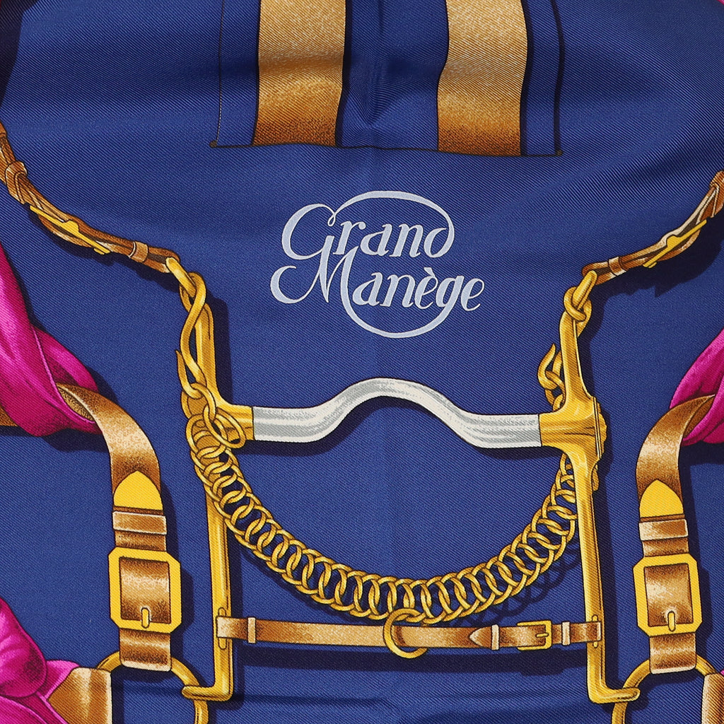 Brand New Boxed Hermès Grand Manège Silk Scarf