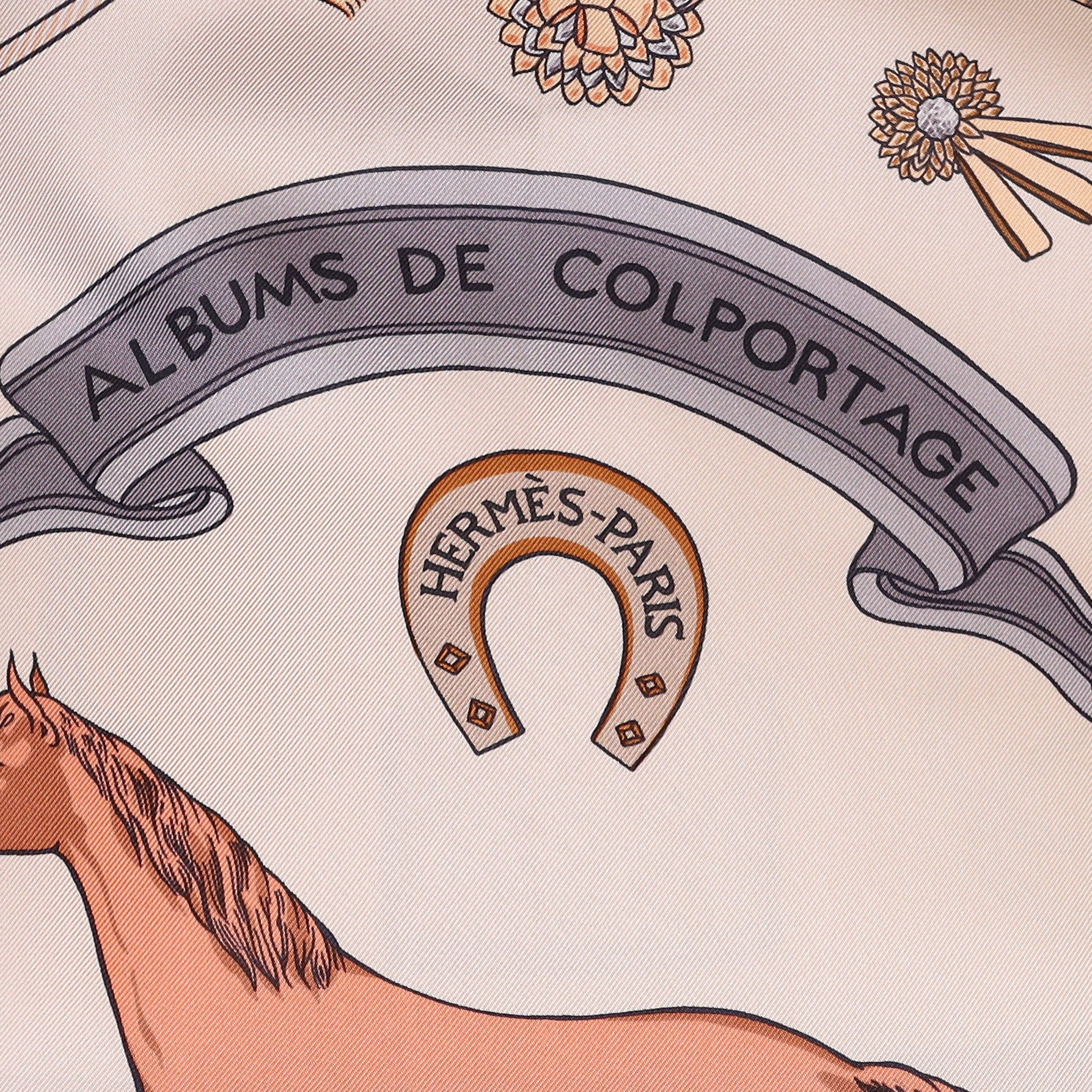 Pristine Hermès Albums de Colportage Silk Scarf Quite Rare