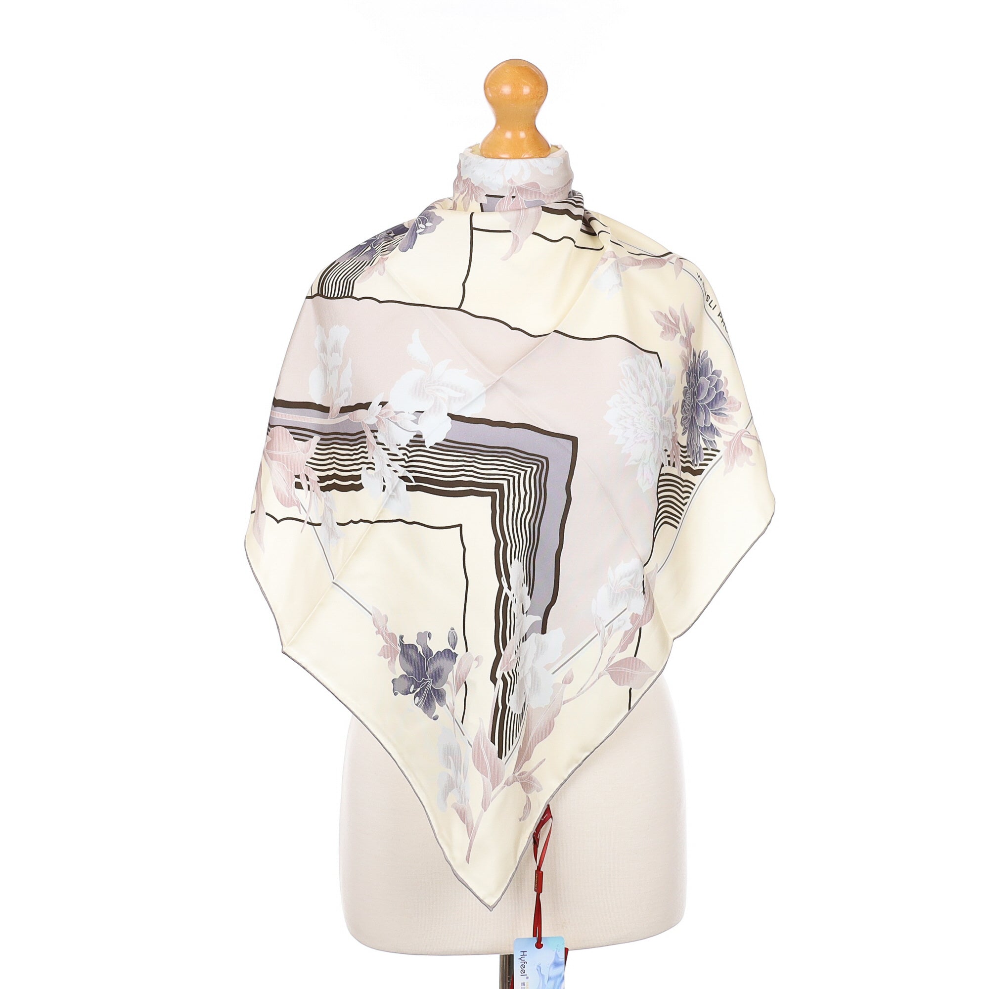 Wensli Pheonix Floral Silk Scarf