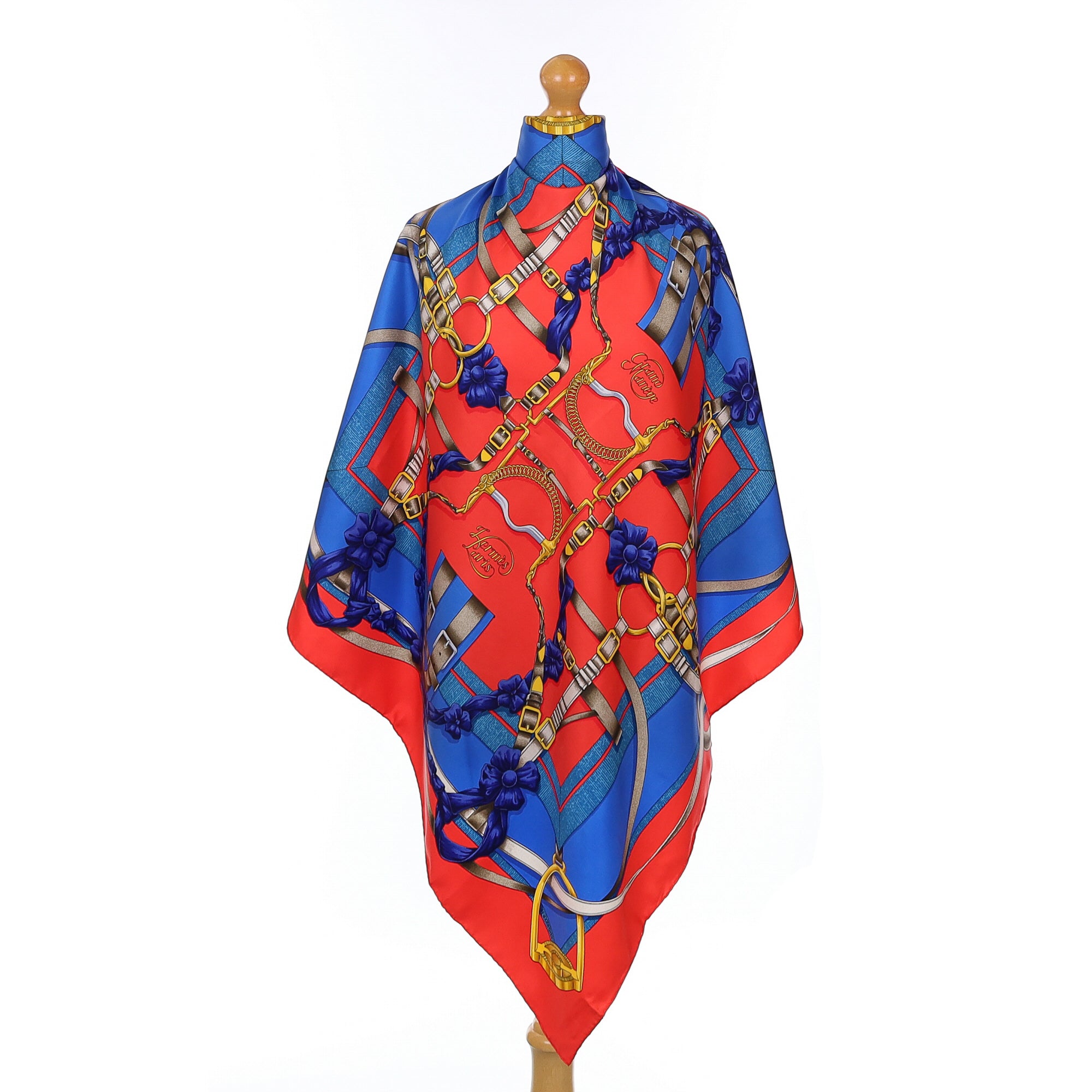 Pristine Hermès Grand Manège Silk Scarf