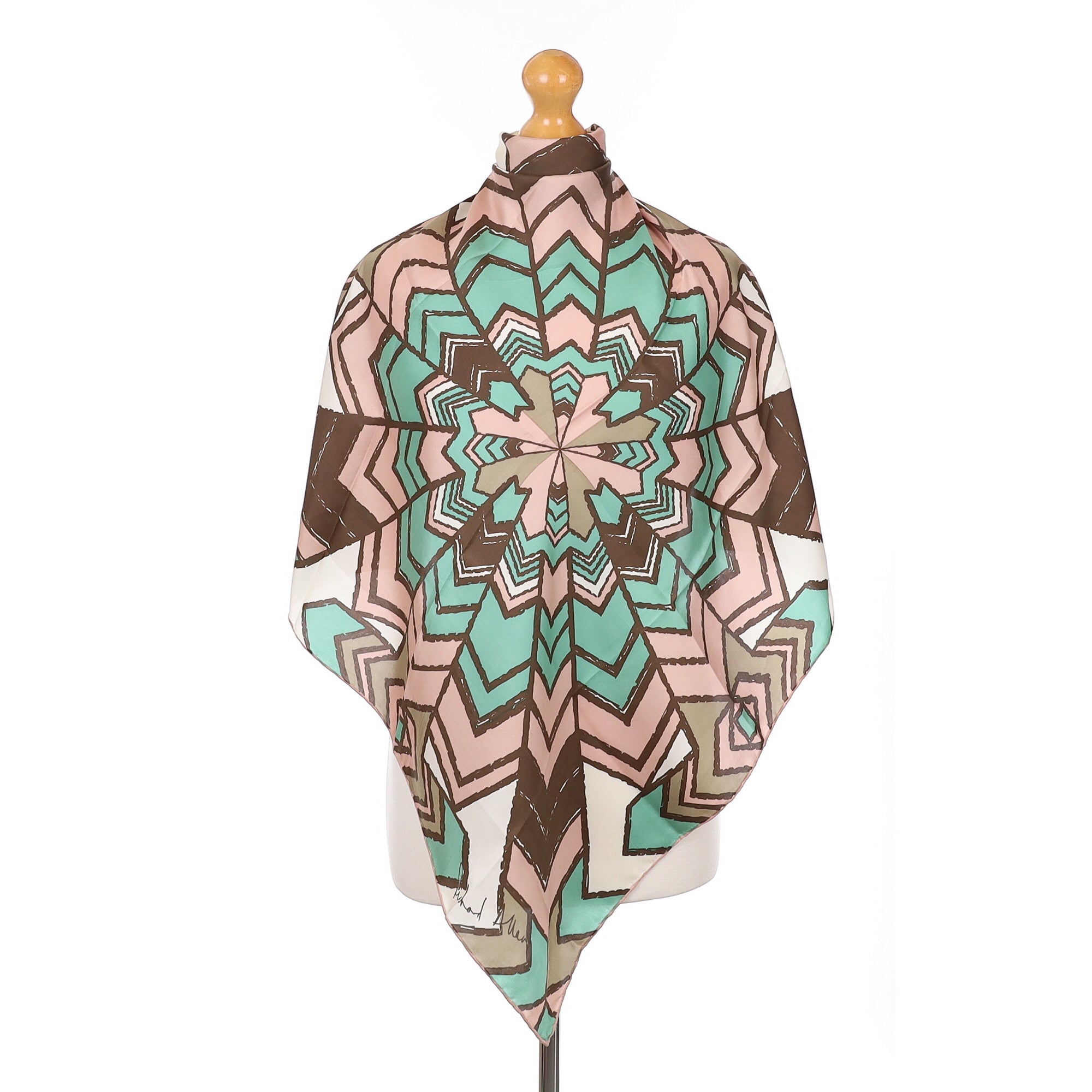 Richard Allan Retro Design Vintage Silk Scarf