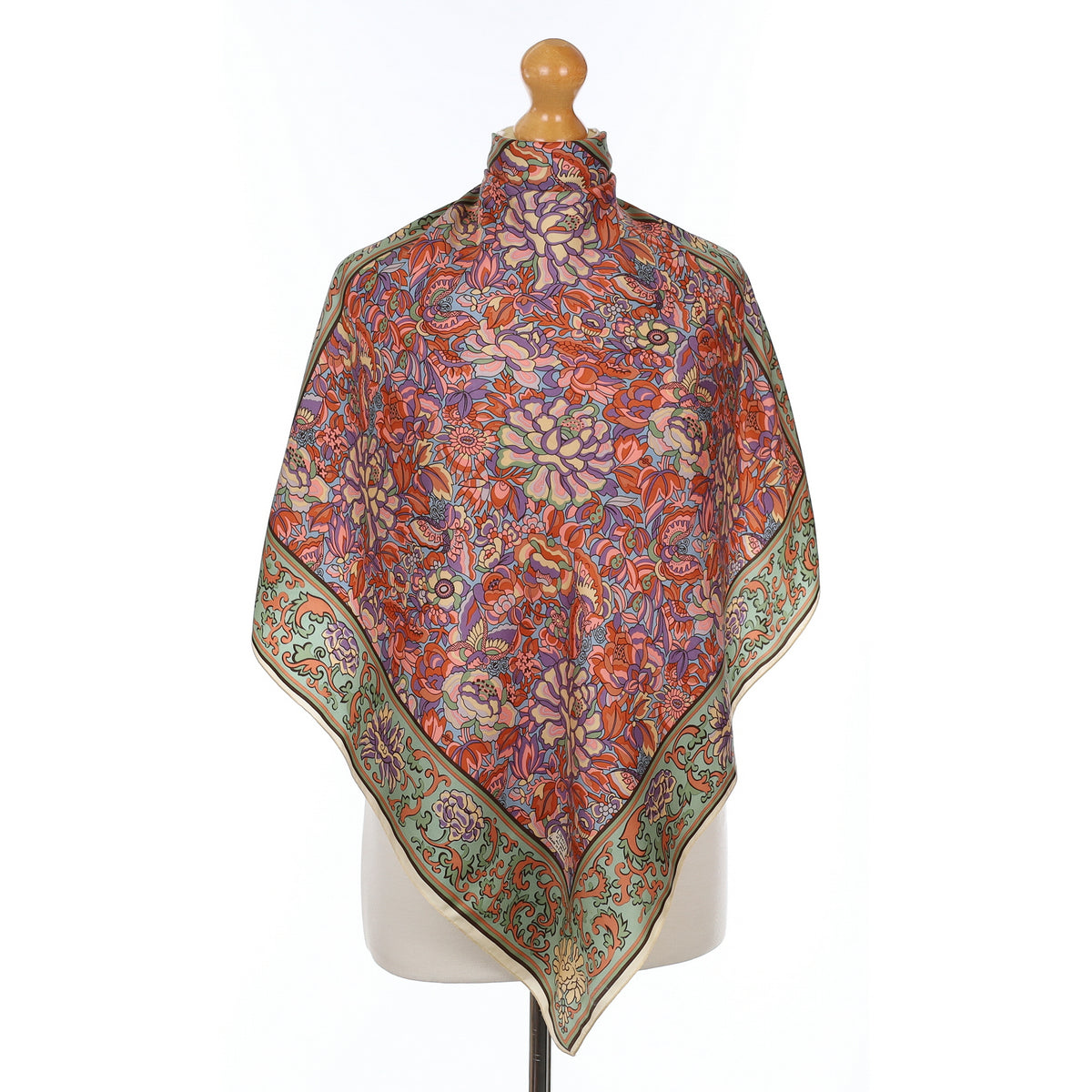 Liberty Colourful Floral Silk Scarf