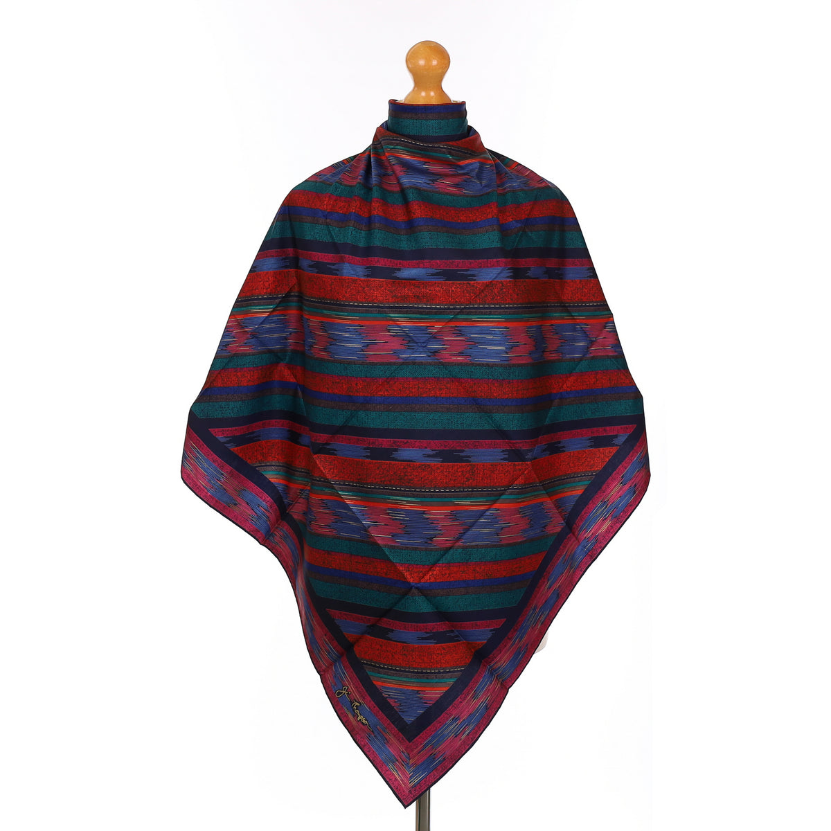 Jim Thompson Colourful Stripe Silk Scarf