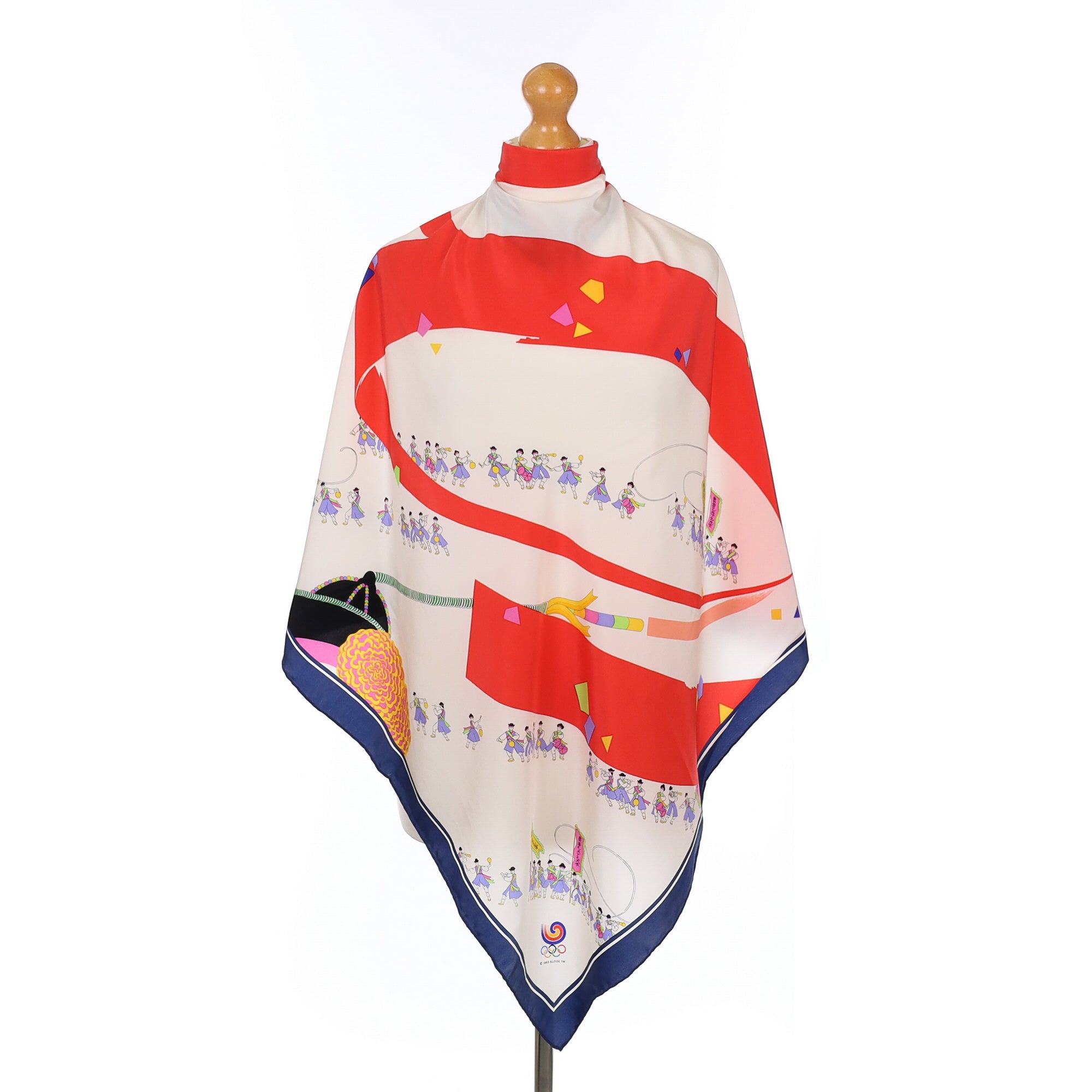 1983 Lee Haus Vintage Olympic Games Silk Scarf