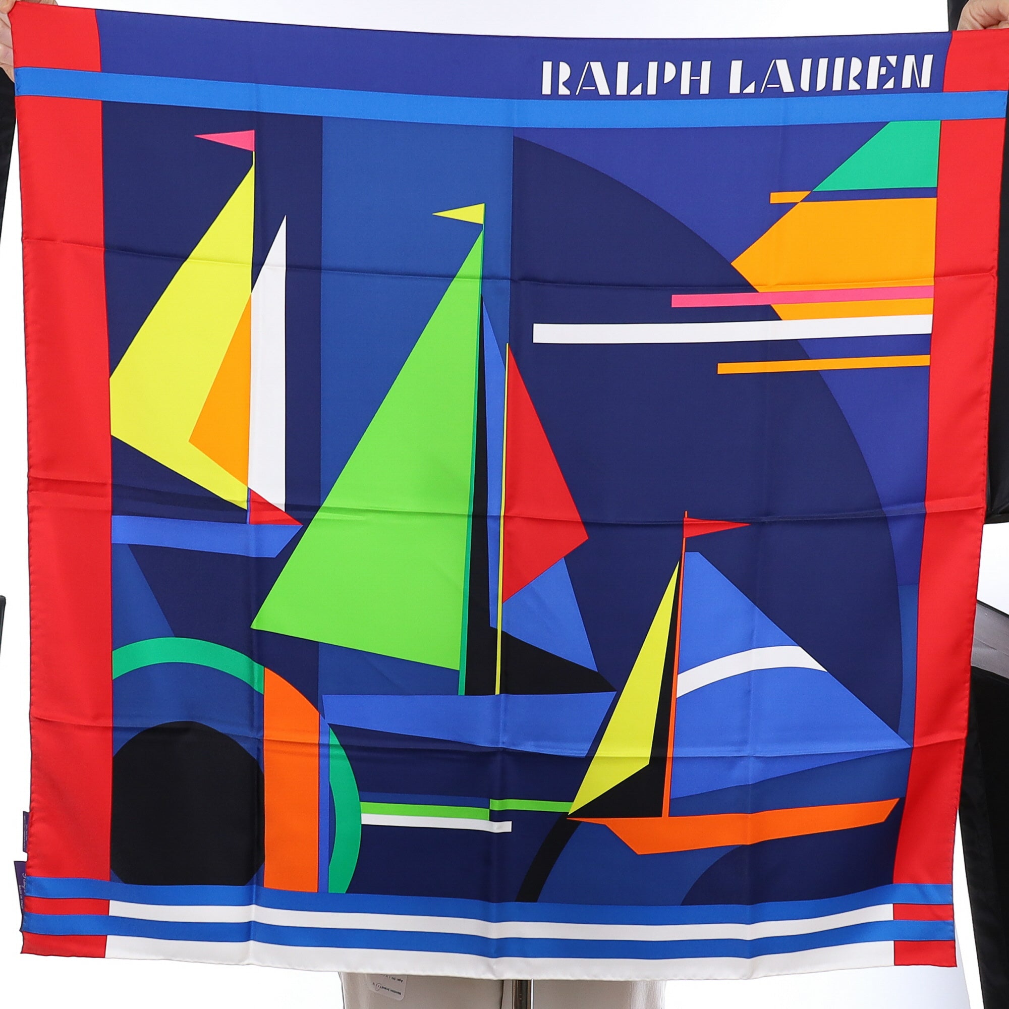 Ralph Lauren Multicoloured Boat Silk Scarf