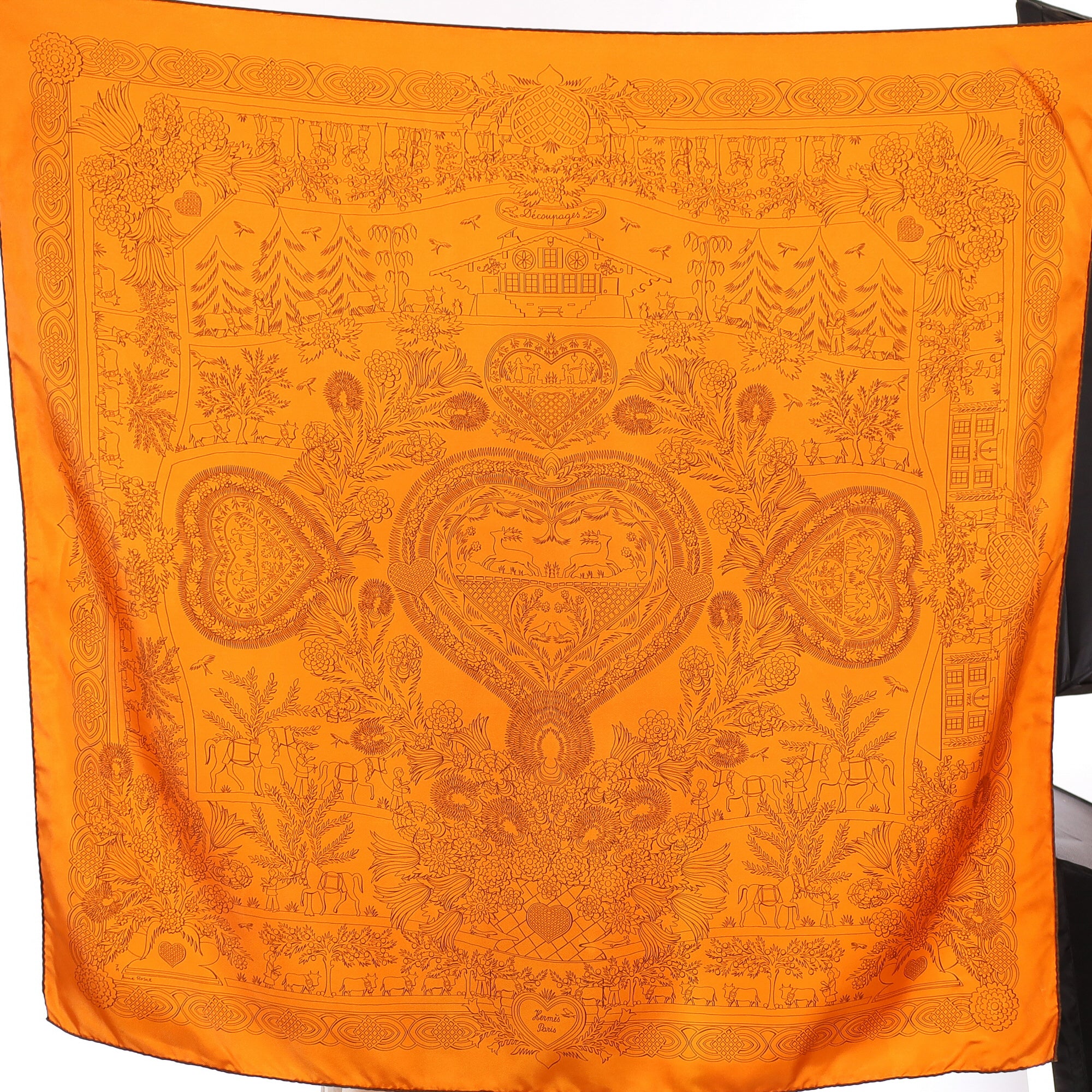 Hermès Découpages Silk Scarf Quite Rare