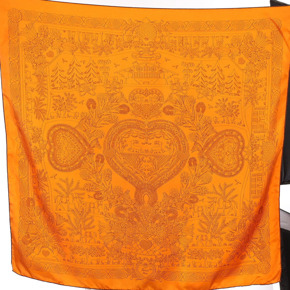 Hermès Découpages Silk Scarf Quite Rare