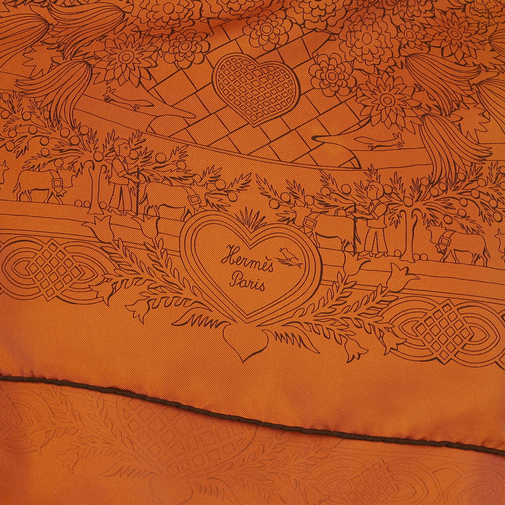 Hermès Découpages Silk Scarf Quite Rare