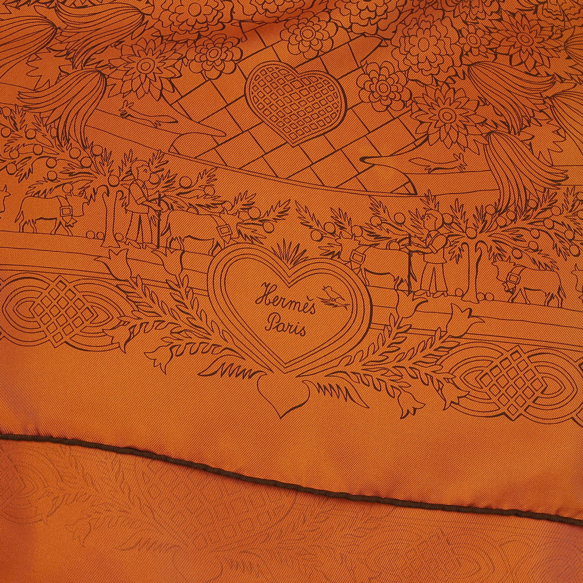 Hermès Découpages Silk Scarf Quite Rare