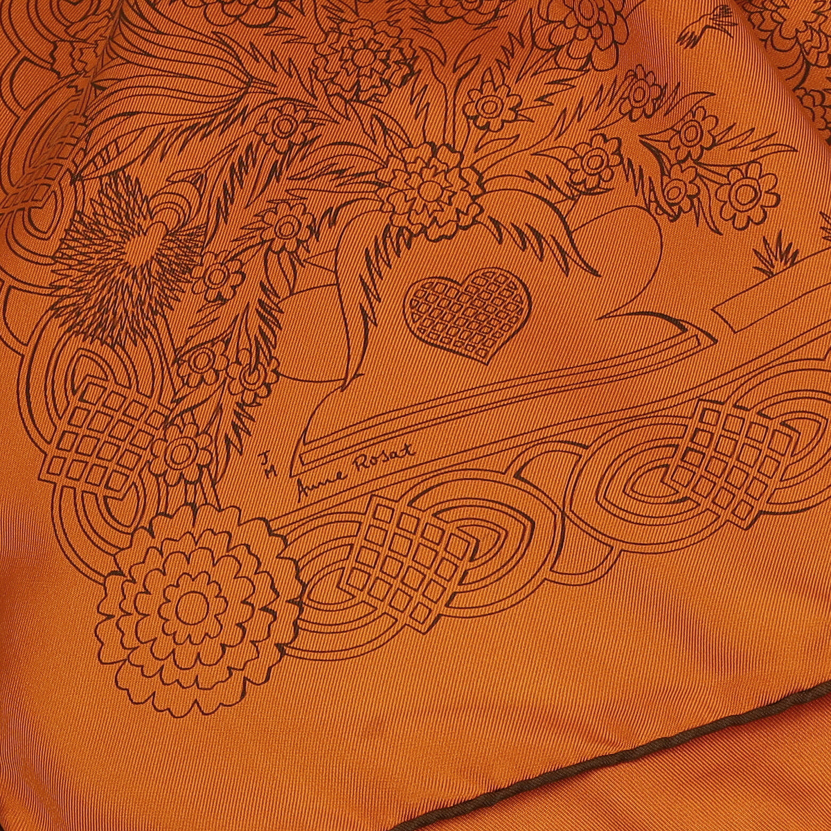 Hermès Découpages Silk Scarf Quite Rare